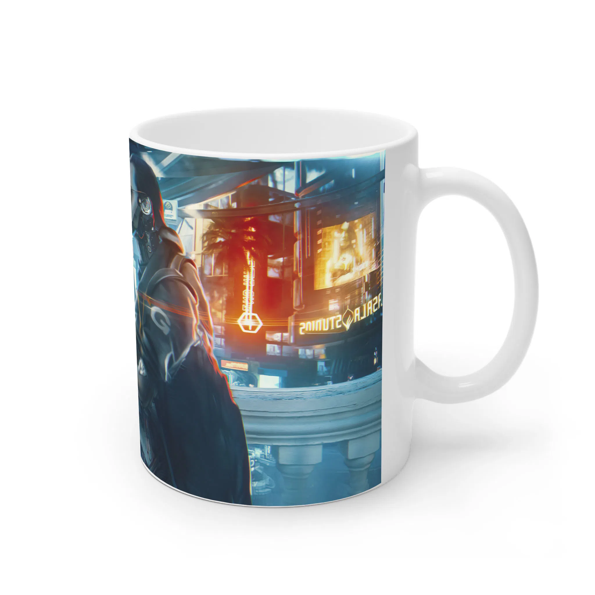 ماگ لیمینات طرح بازی سایبرپانک Cyberpunk 2077 Game کد NM6573 — تصویر 4