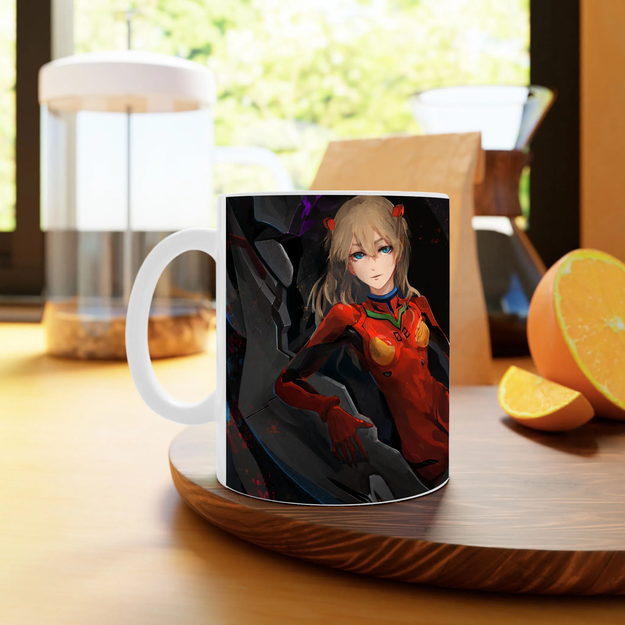 ماگ لیمینات طرح انیمه Evangelion کد NM0795 — تصویر 3