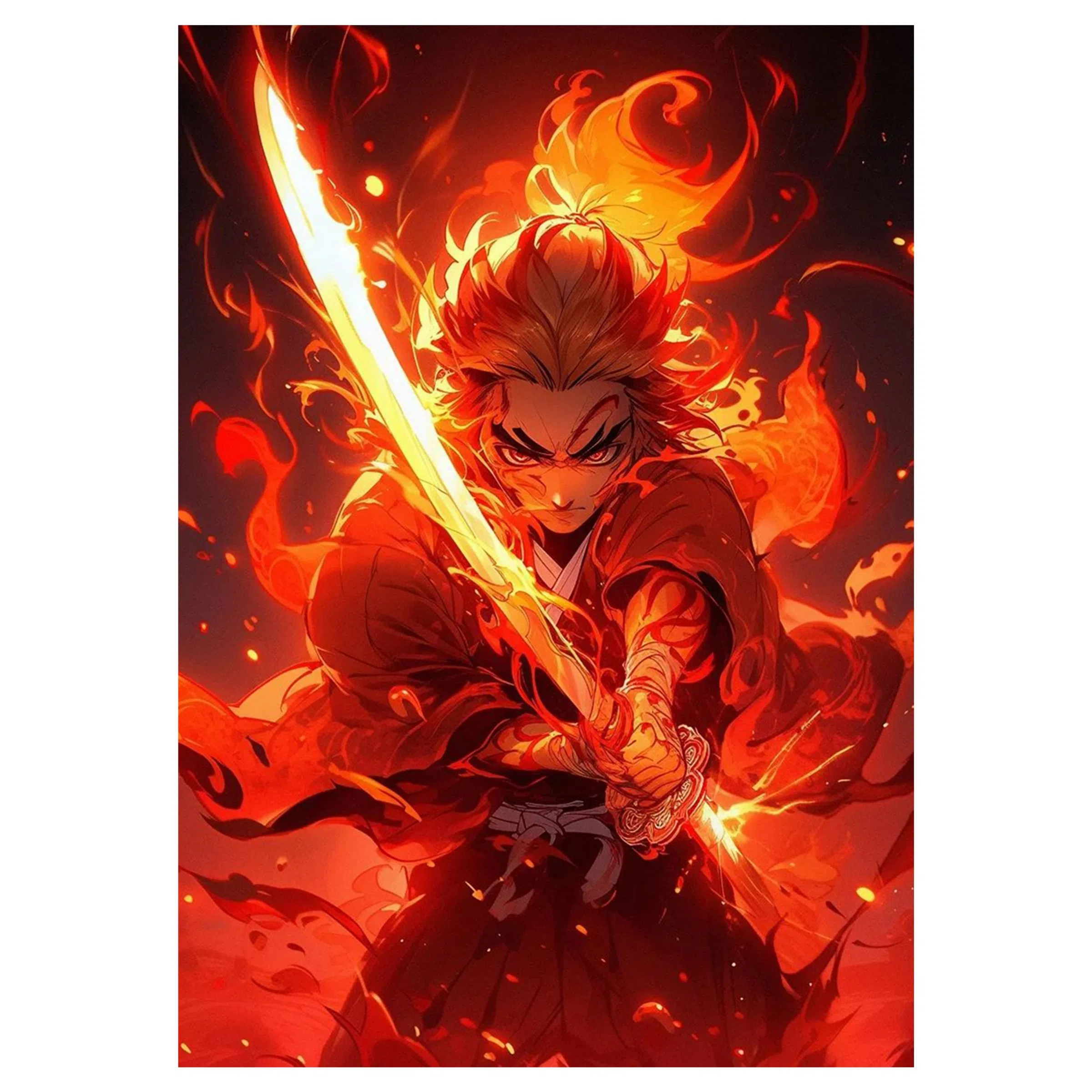 تابلو شاسی لیمینات طرح انیمه شیطان کش Demon Slayer مدل NV1544