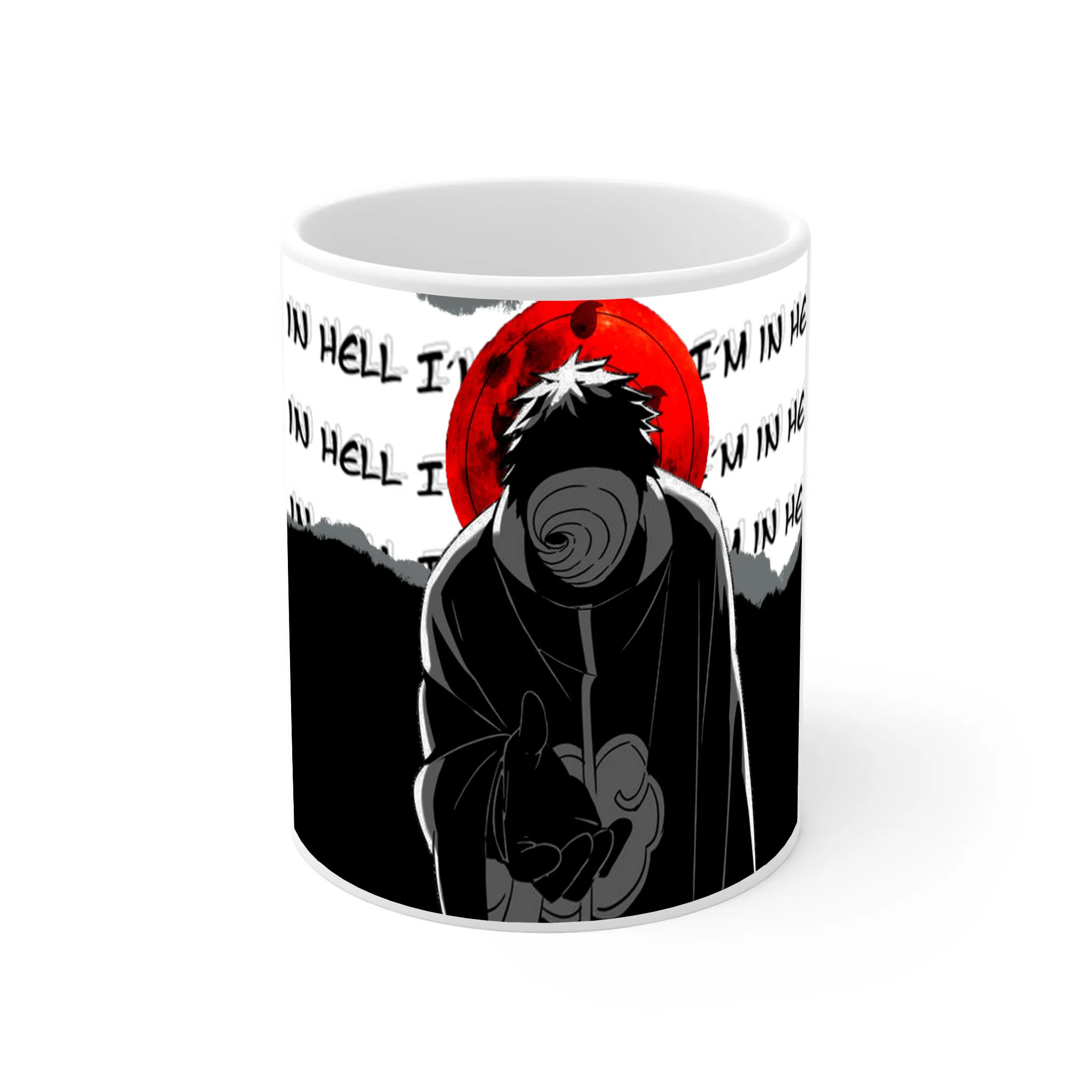 ماگ لیمینات طرح انیمه ناروتو اوبیتو Naruto Uchiha Obito کد NM2487
