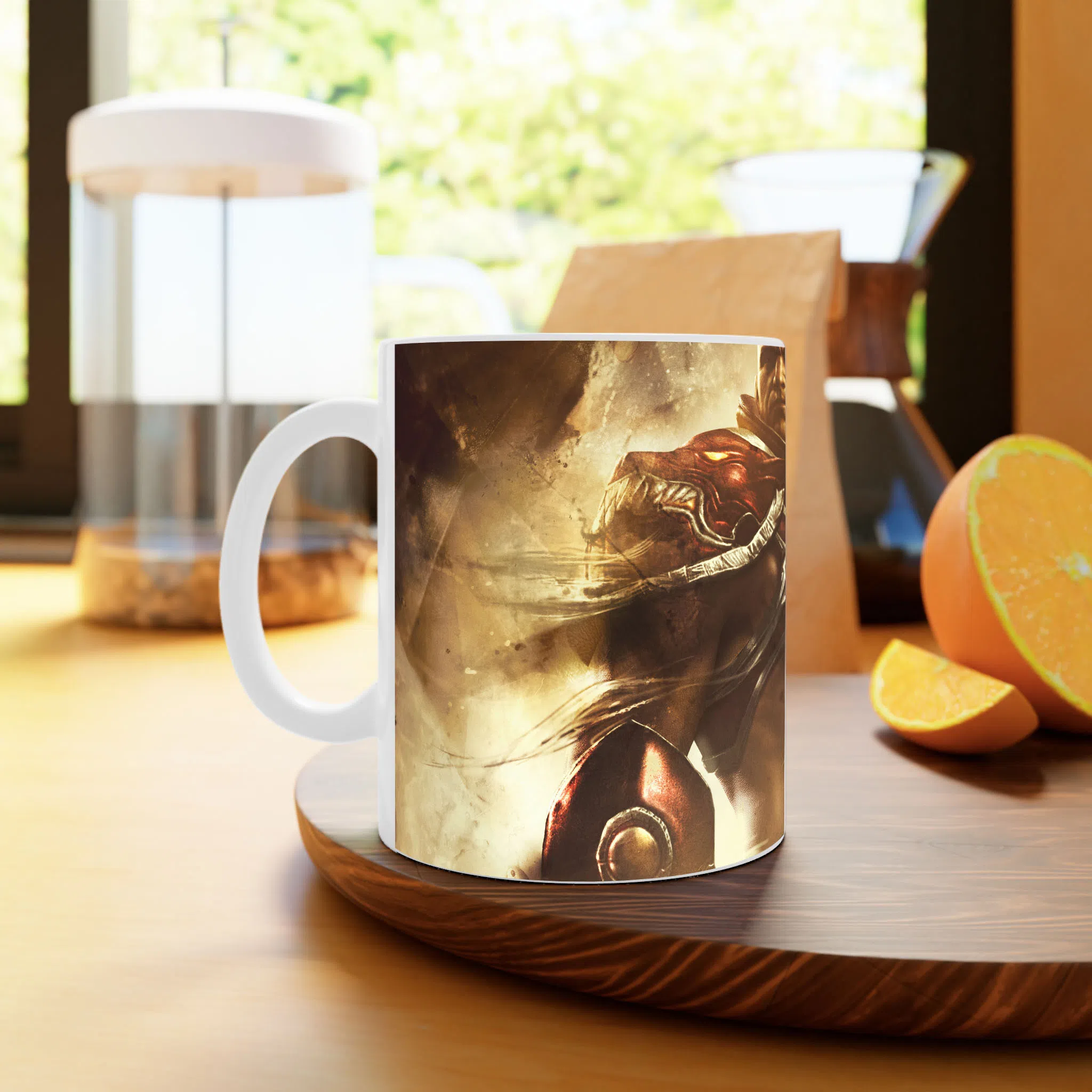 ماگ لیمینات طرح بازی خدای جنگ گاد آف وار God of War Kratos Game کد NM7759 — تصویر 3