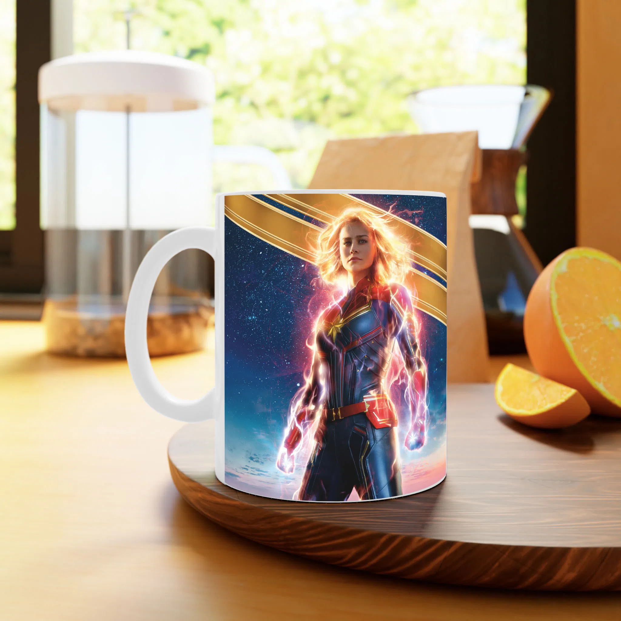 ماگ لیمینات طرح فیلم Captain Marvel کد NM11028 — تصویر 3