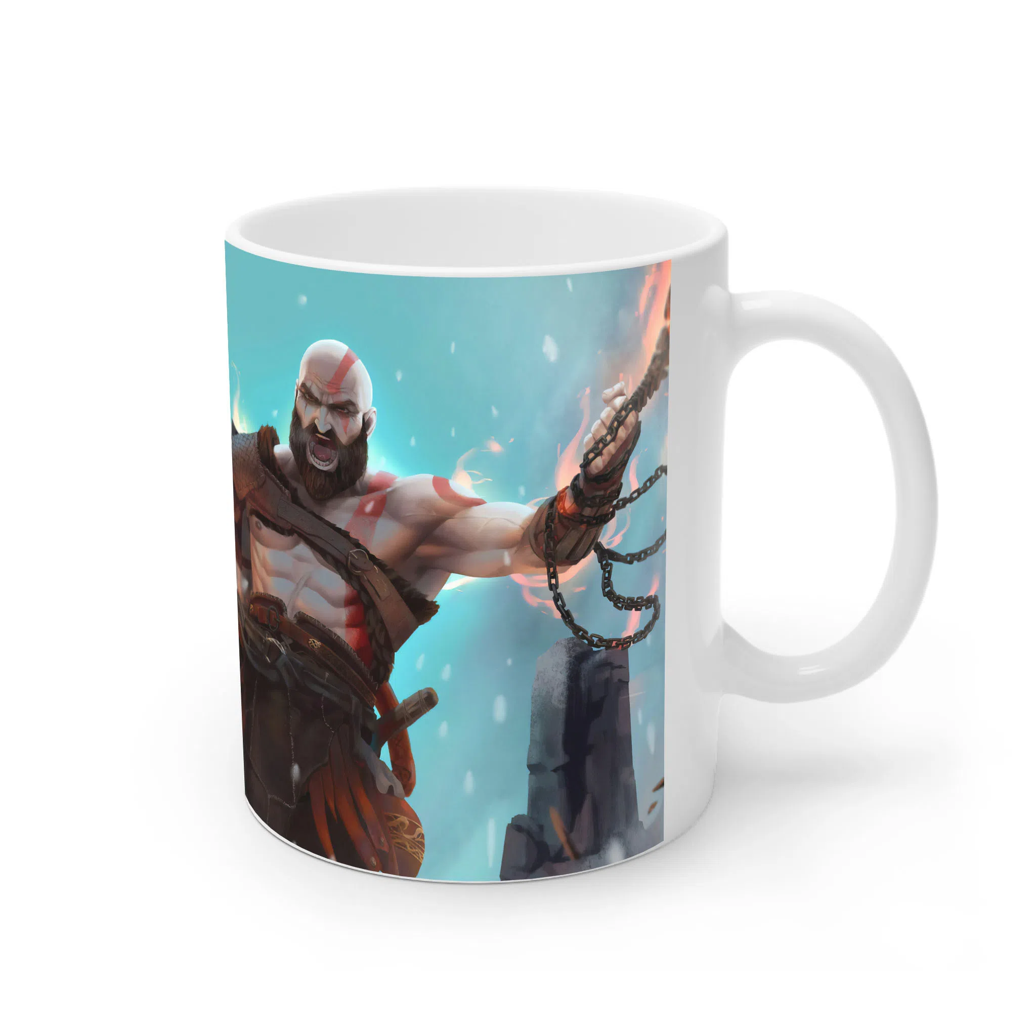 ماگ لیمینات طرح بازی خدای جنگ گاد آف وار God of War Kratos Game کد NM7792 — تصویر 2