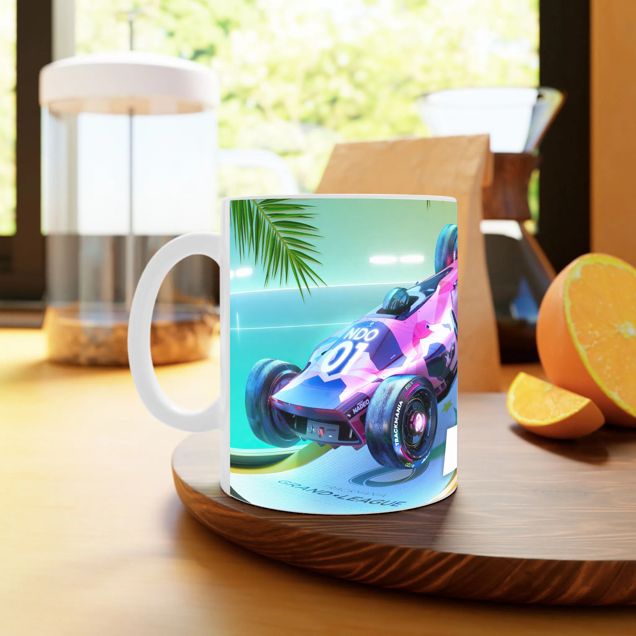 ماگ لیمینات طرح بازی Trackmania Game کد NM10261 — تصویر 2