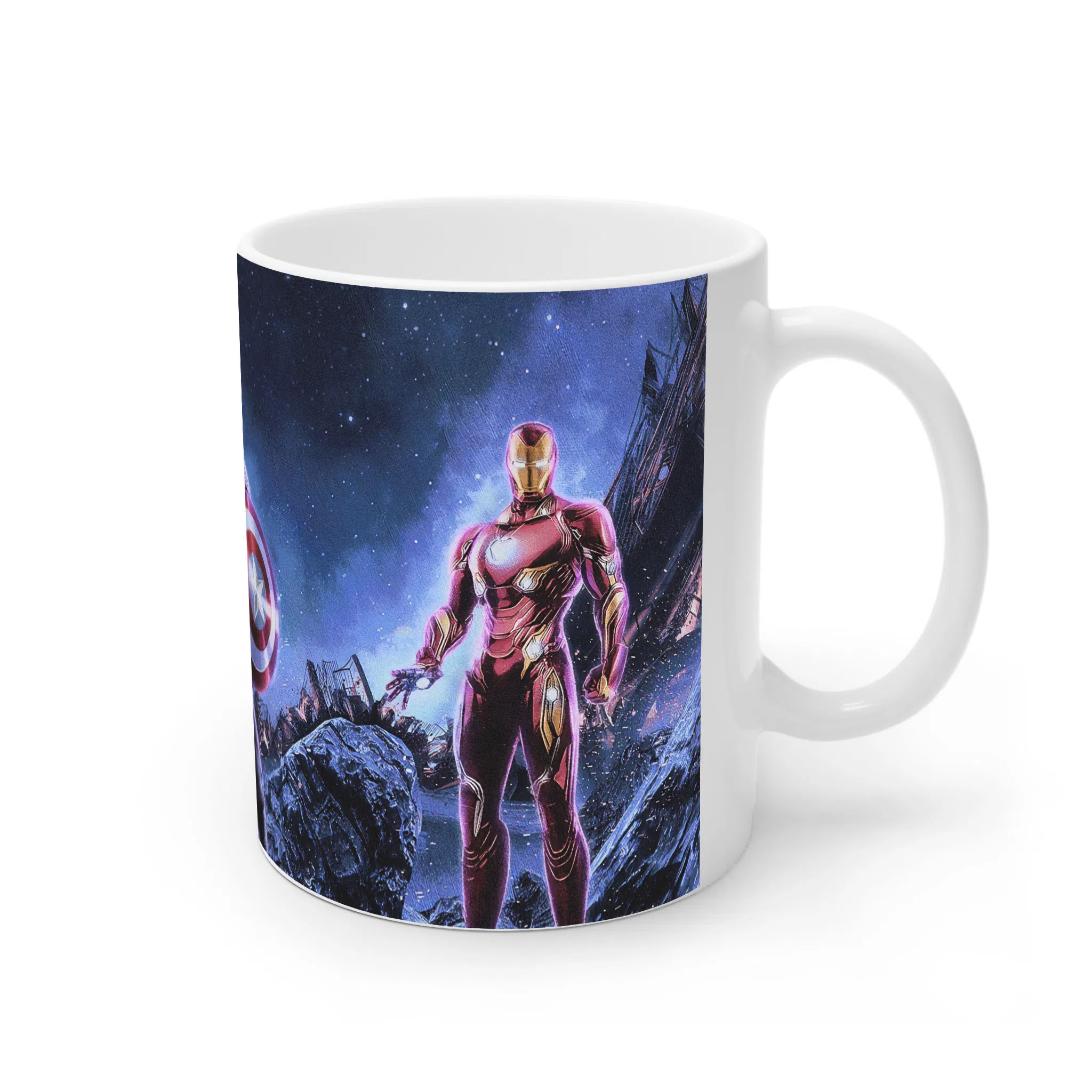 ماگ لیمینات طرح فیلم انتقام‌جویان Avengers کاپیتان آمریکا در میدان نبرد کد NM10616 — تصویر 2