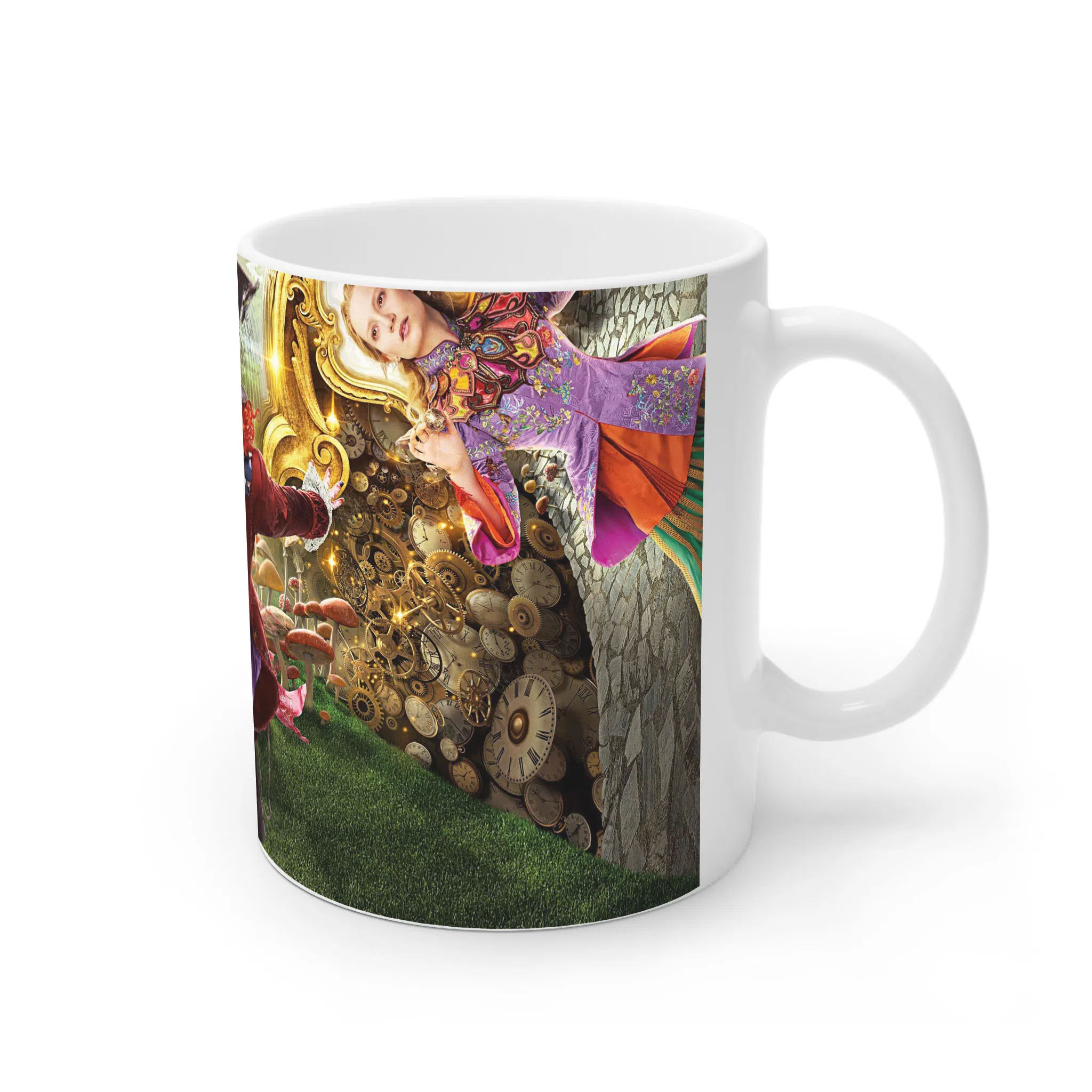 ماگ لیمینات طرح فیلم آلیس در سرزمین عجایب Alice in Wonderland کلاهدوز دیوانه کد NM10465 — تصویر 3