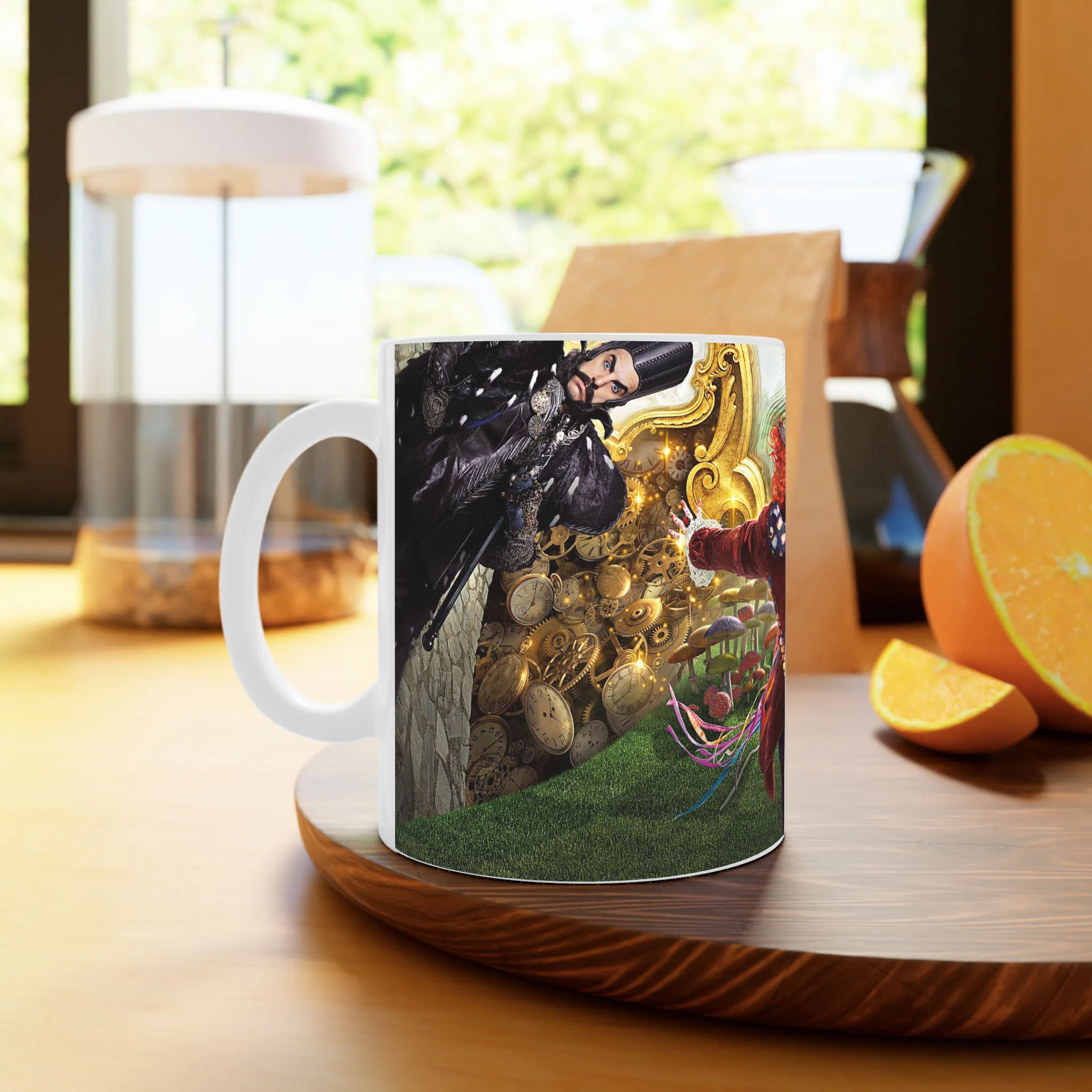 ماگ لیمینات طرح فیلم آلیس در سرزمین عجایب Alice in Wonderland کلاهدوز دیوانه کد NM10465 — تصویر 4
