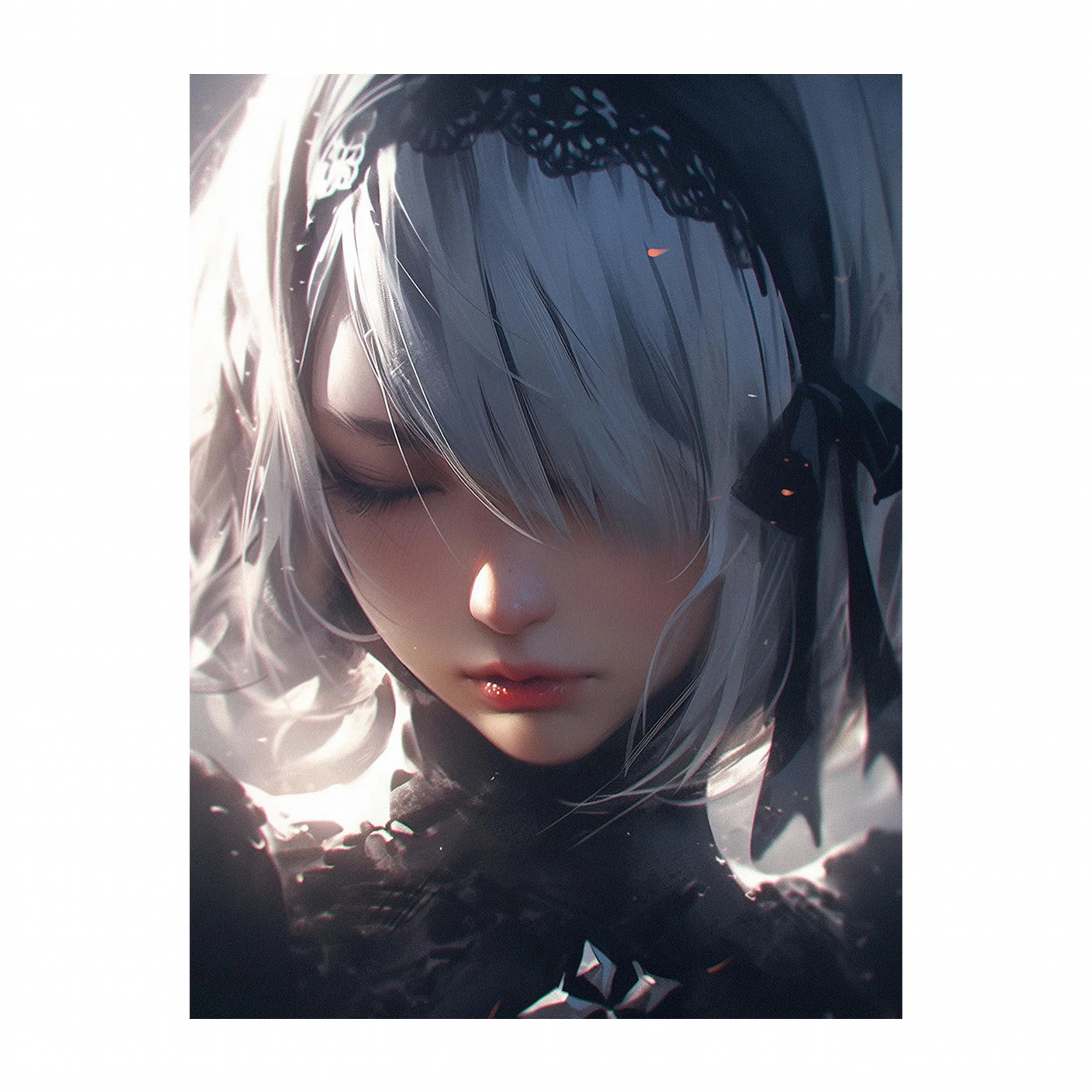 تابلو شاسی لیمینات طرح انیمه نایر اوتوماتا Nier Automata Ai مدل NV1249