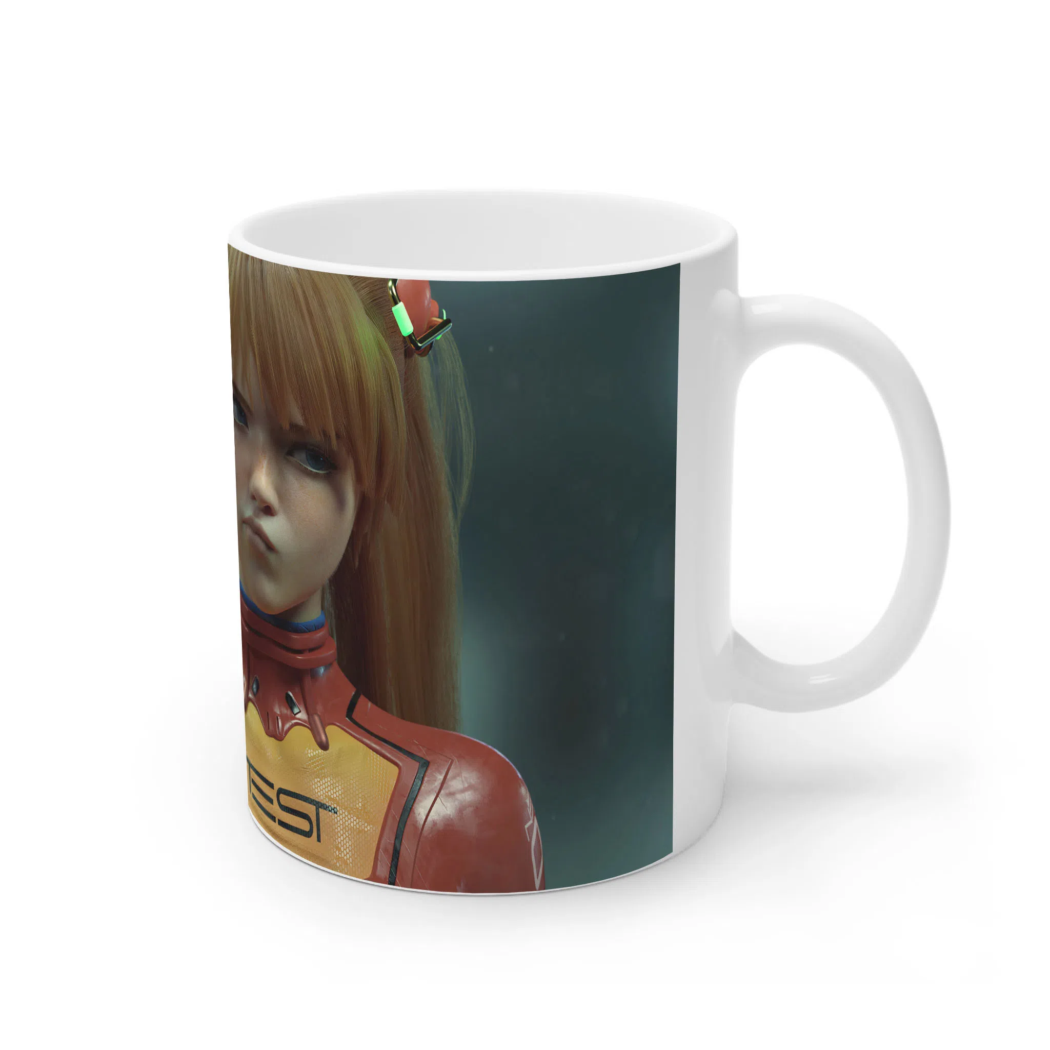 ماگ لیمینات طرح بازی Neon Genesis Evangelion Game آزوکا کد NM8688 — تصویر 3