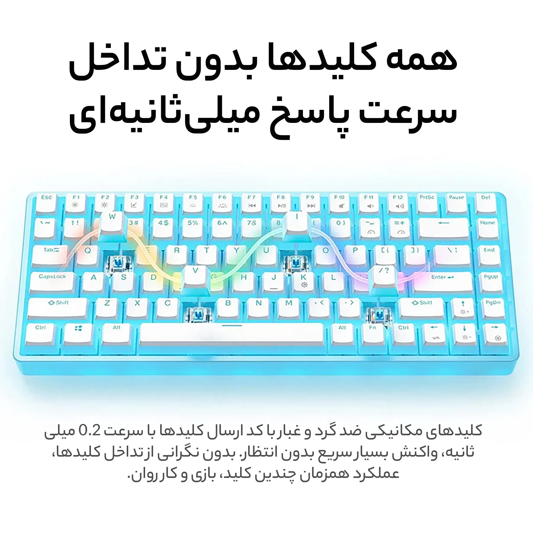 کیبورد مخصوص بازی اونیکوما مدل G30 — تصویر 7