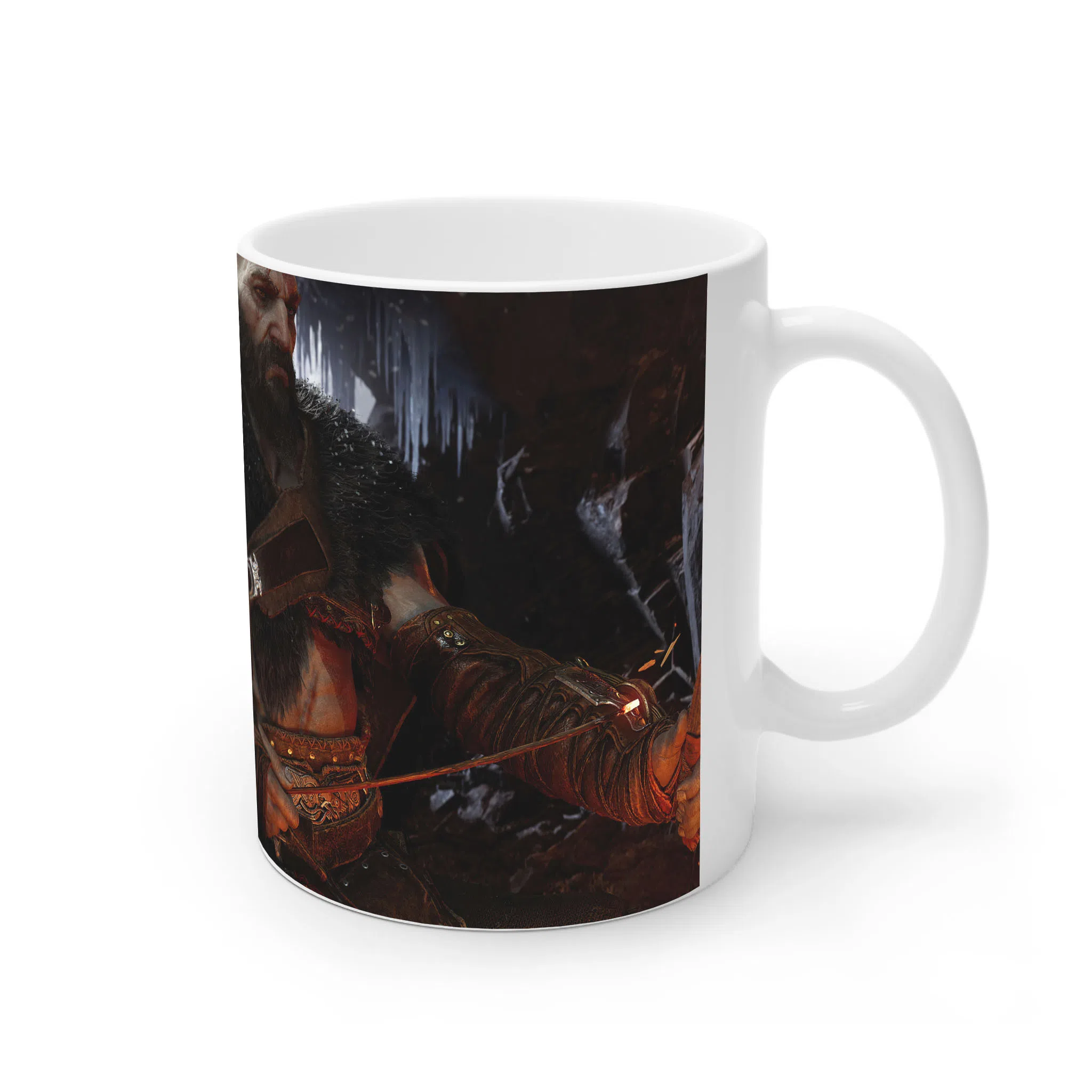 ماگ لیمینات طرح بازی خدای جنگ گاد آف وار God of War Kratos Game کد NM7741 — تصویر 2