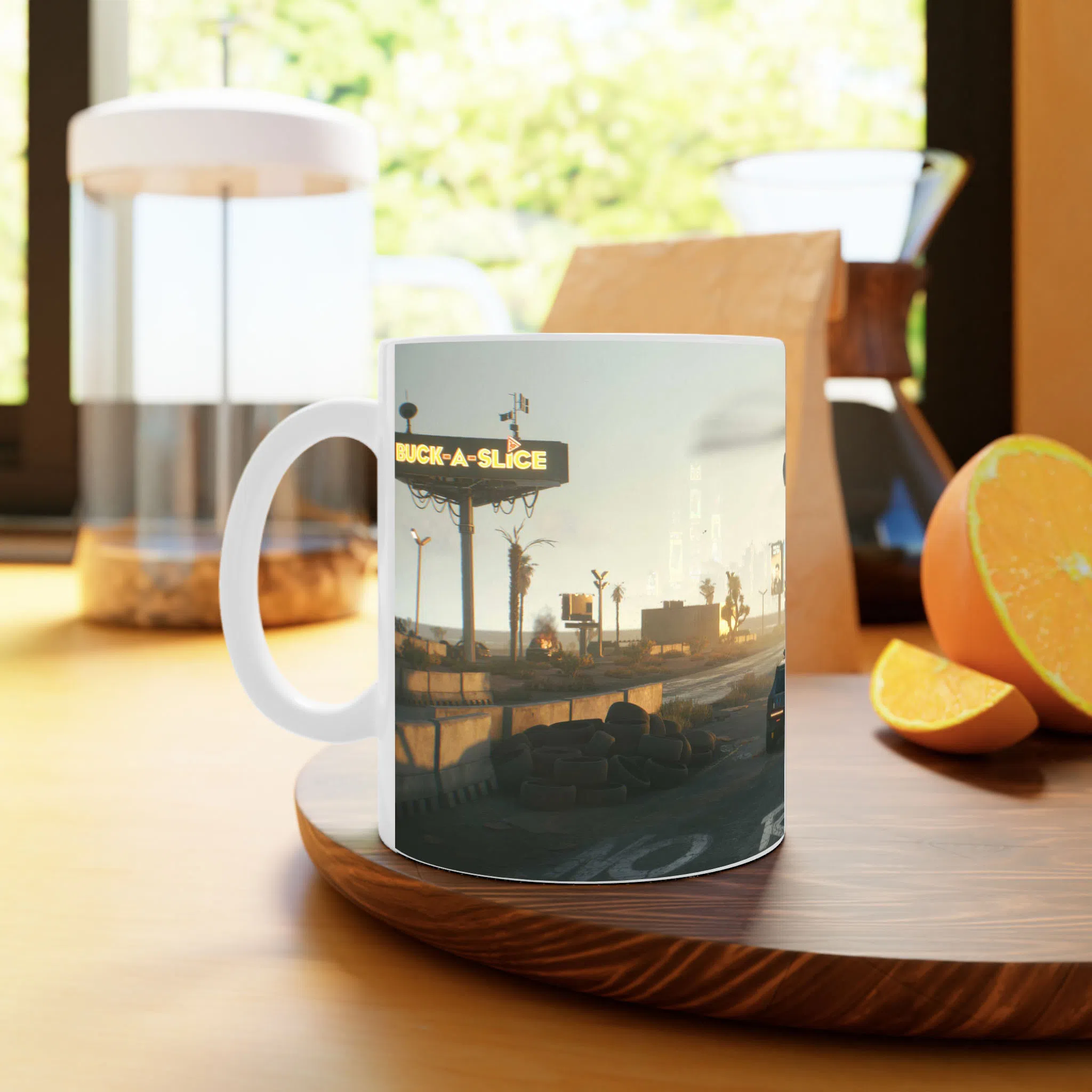 ماگ لیمینات طرح بازی سایبرپانک Cyberpunk 2077 Game کد NM6650 — تصویر 3