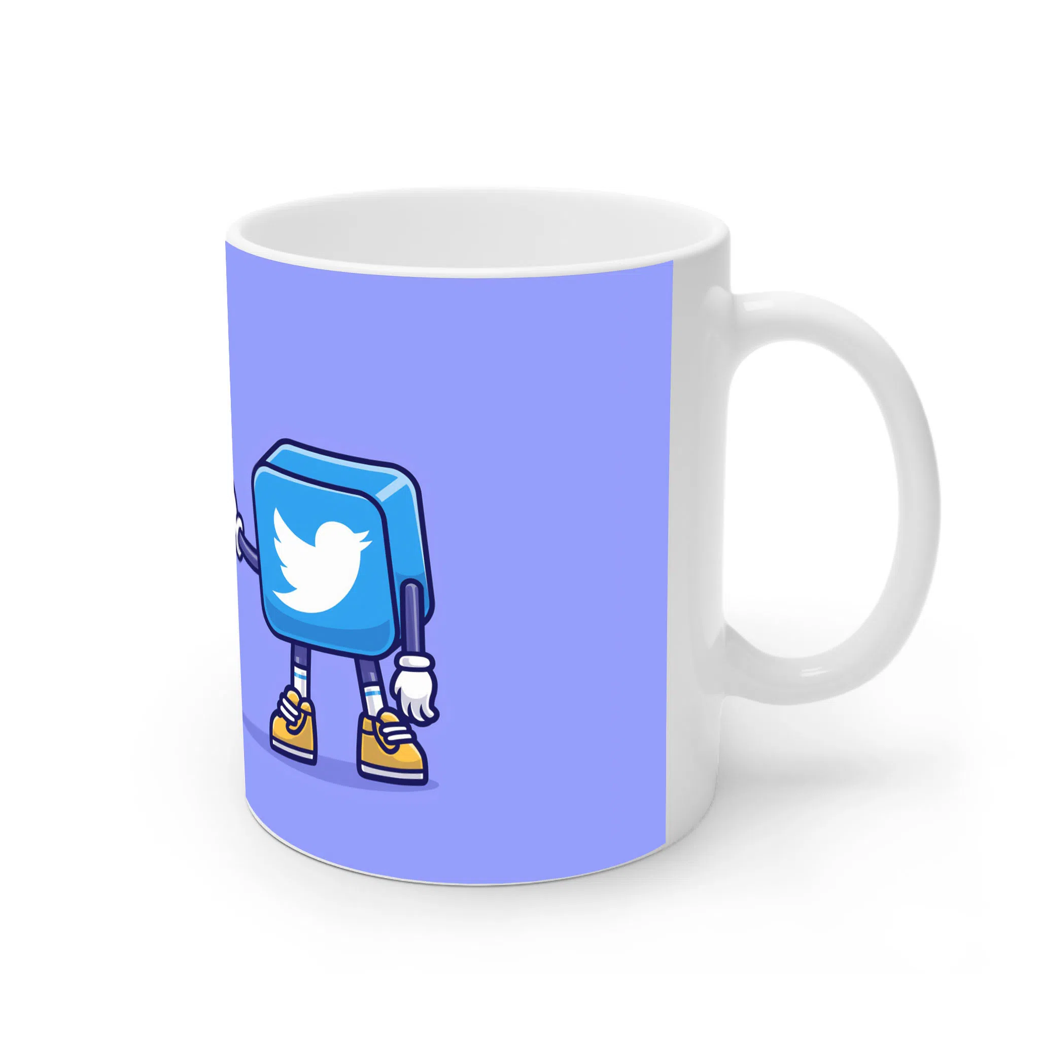 ماگ لیمینات طرح Twitter Bird Gone کد NM15101 — تصویر 2