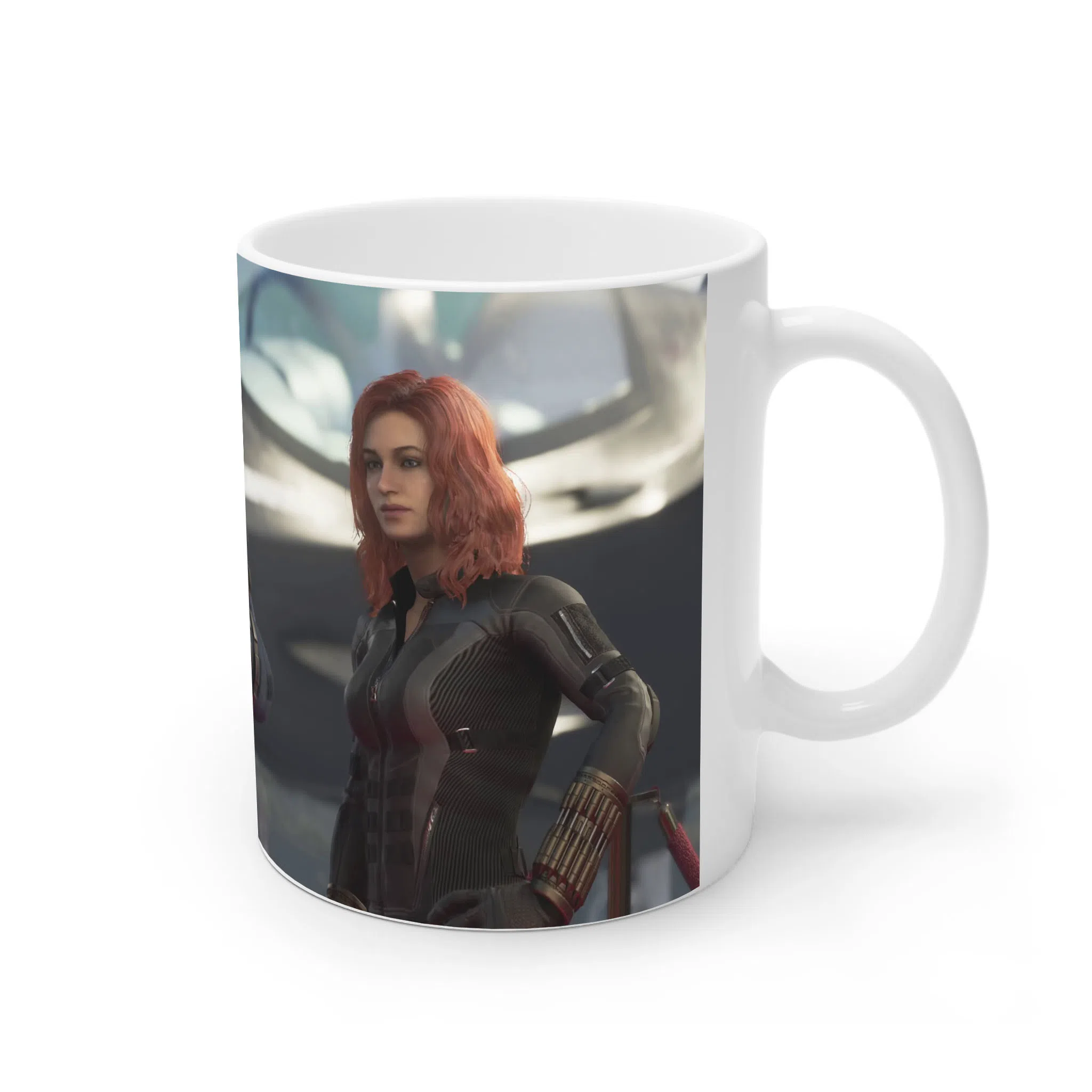 ماگ لیمینات طرح بازی Marvel’s Avengers کاپیتان آمریکا و بلک ویدو کد NM8324 — تصویر 3