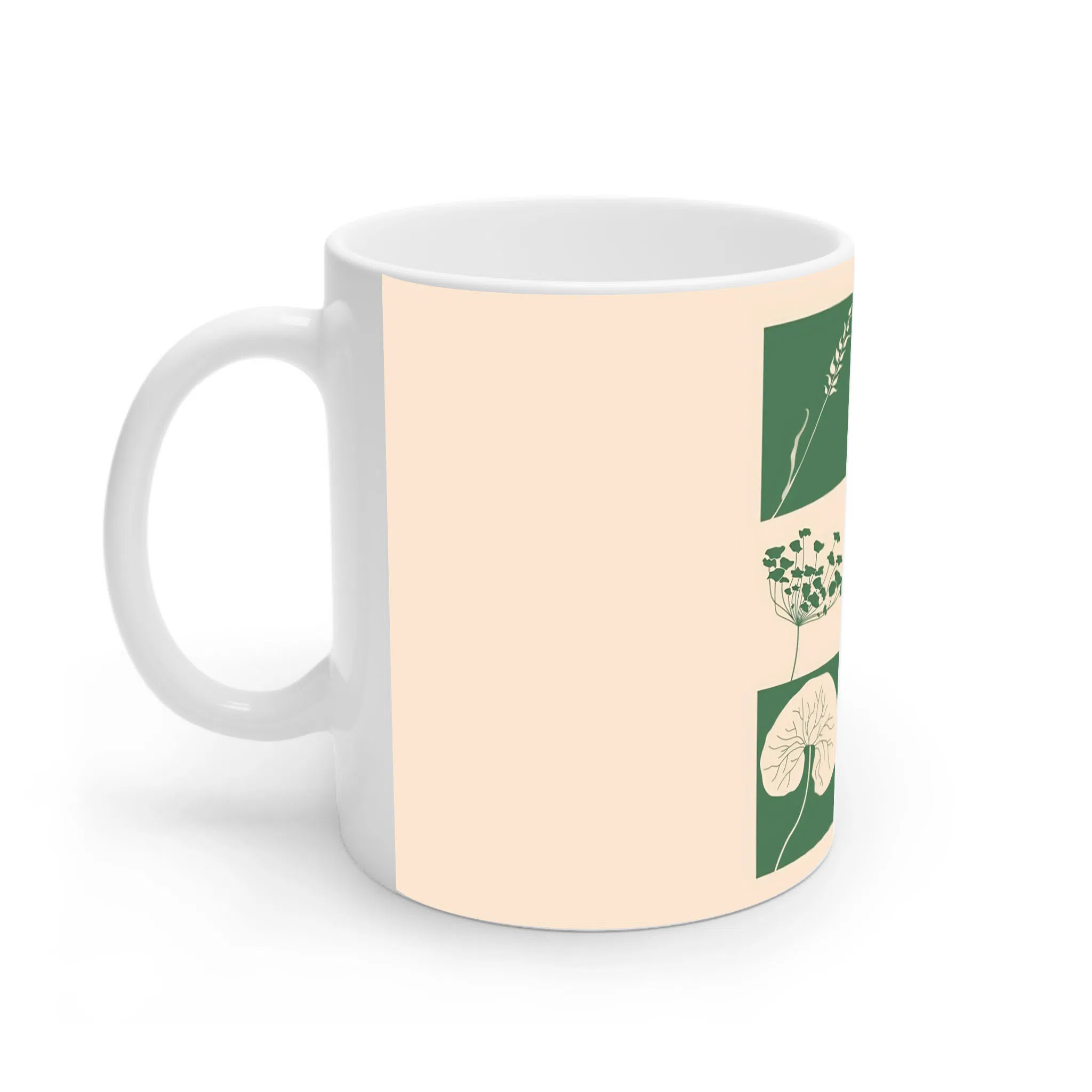 ماگ لیمینات طرح گل کارت پستالی کد NM15350 — تصویر 3