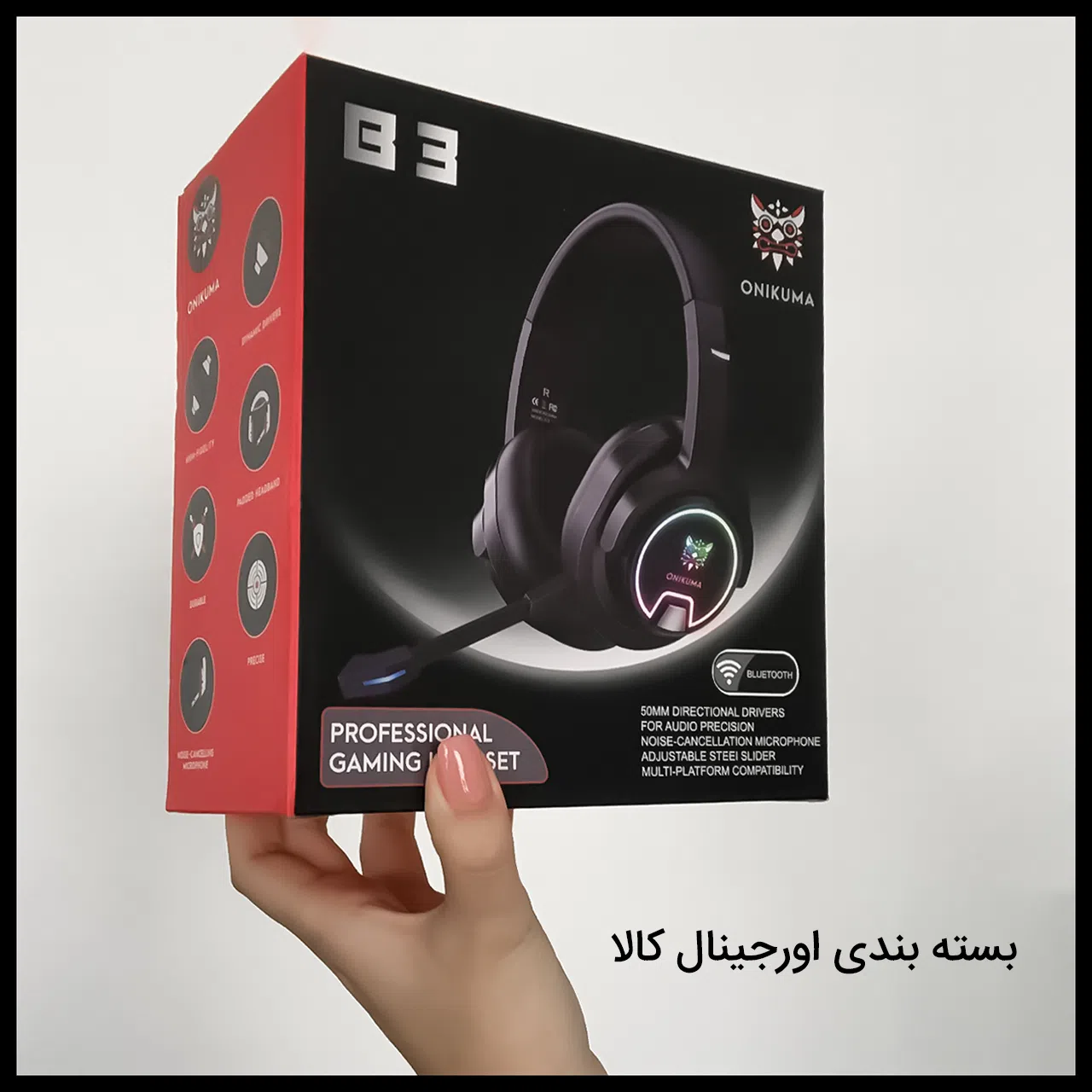 هدفون مخصوص بازی بلوتوثی اونیکوما مدل B3 — تصویر 9