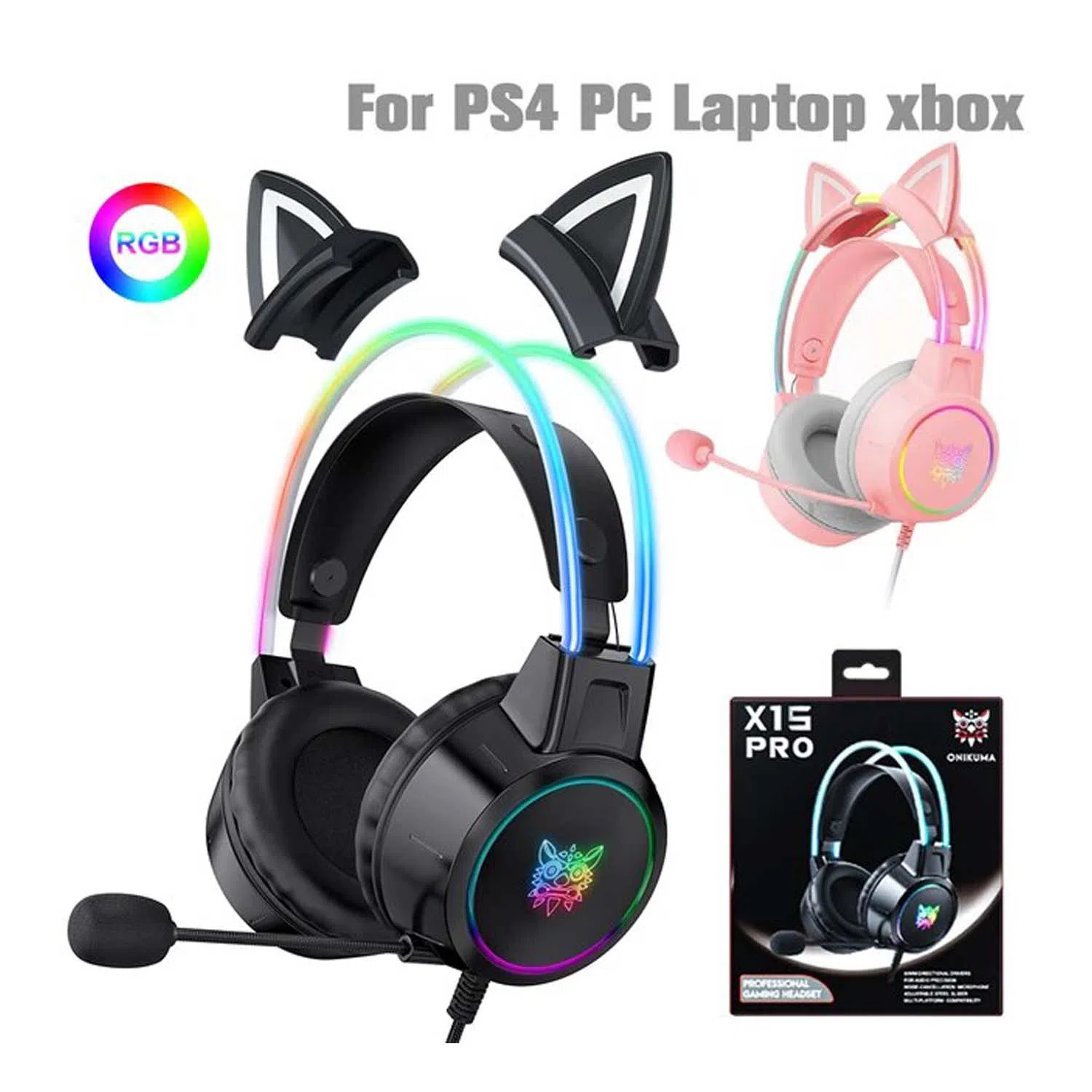 هدفون مخصوص بازی اونیکوما مدل X15 PRO CAT — تصویر 11