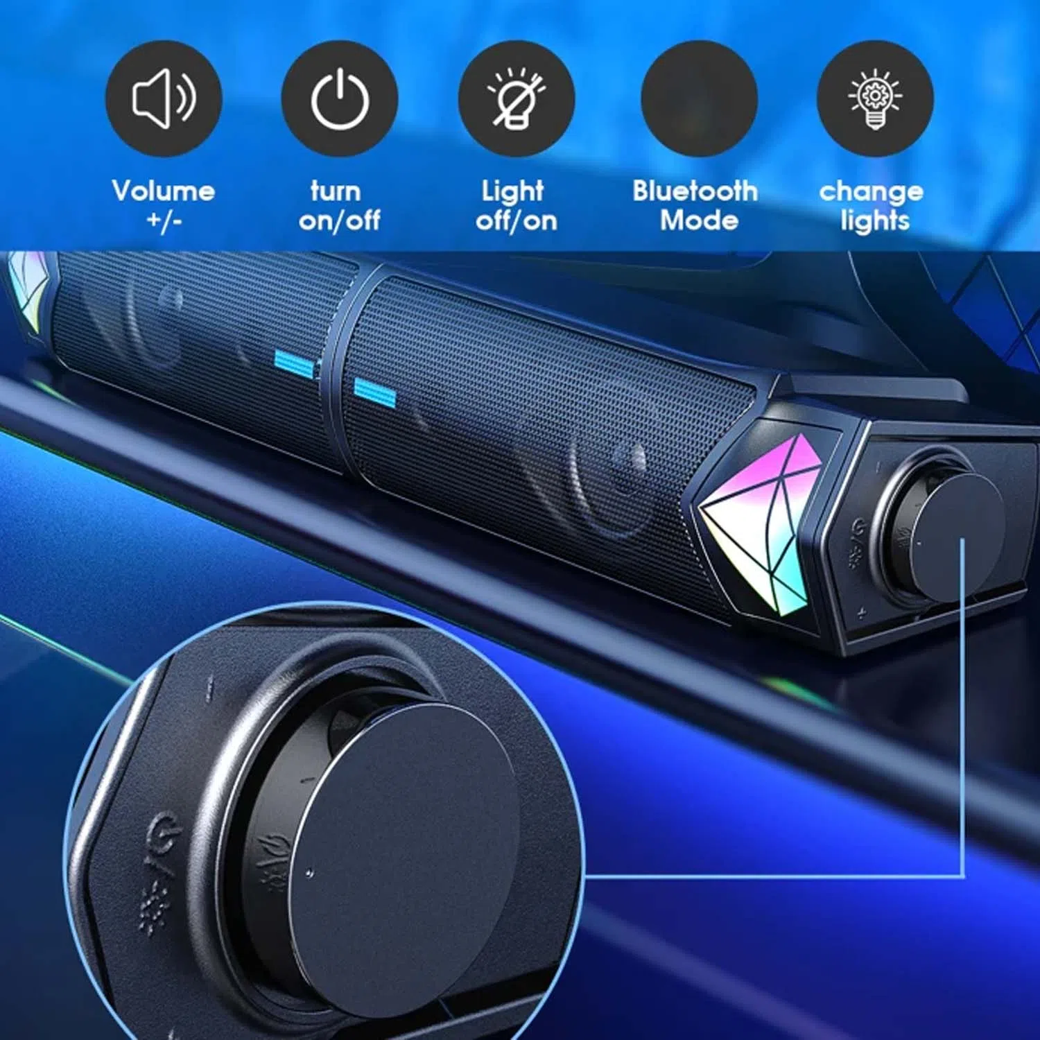 اسپیکر دسکتاپ بلوتوثی اونیکوما مدل L1 — تصویر 2