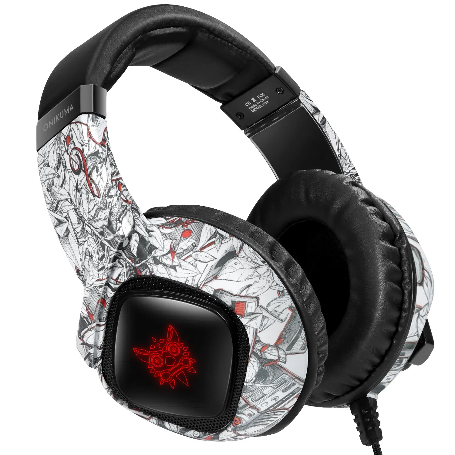 هدست مخصوص بازی اونیکوما مدل K19 Camo-White — تصویر 4