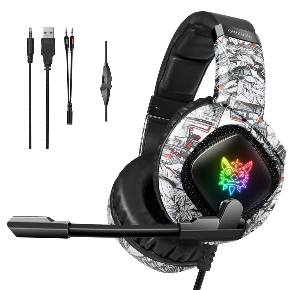 هدست مخصوص بازی اونیکوما مدل K19 Camo-White — تصویر 7