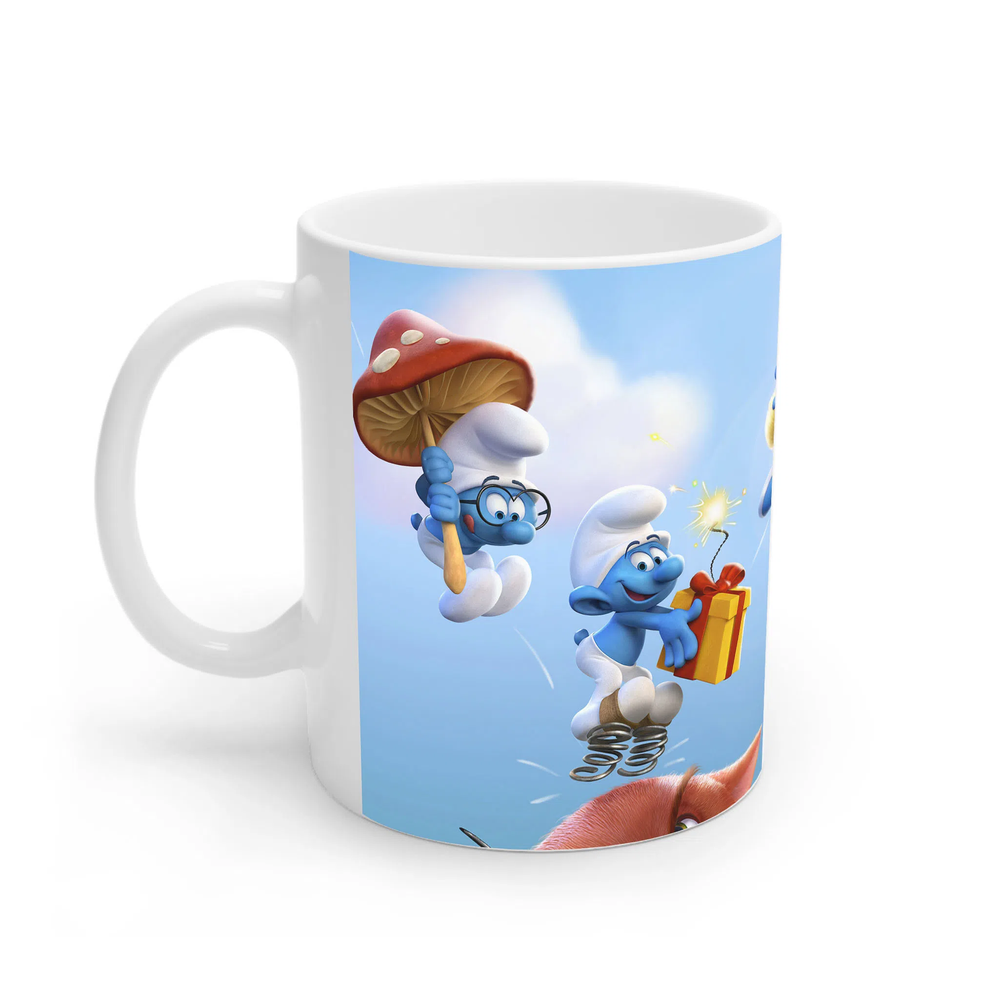 ماگ لیمینات طرح The Smurfs کد NM15268 — تصویر 3