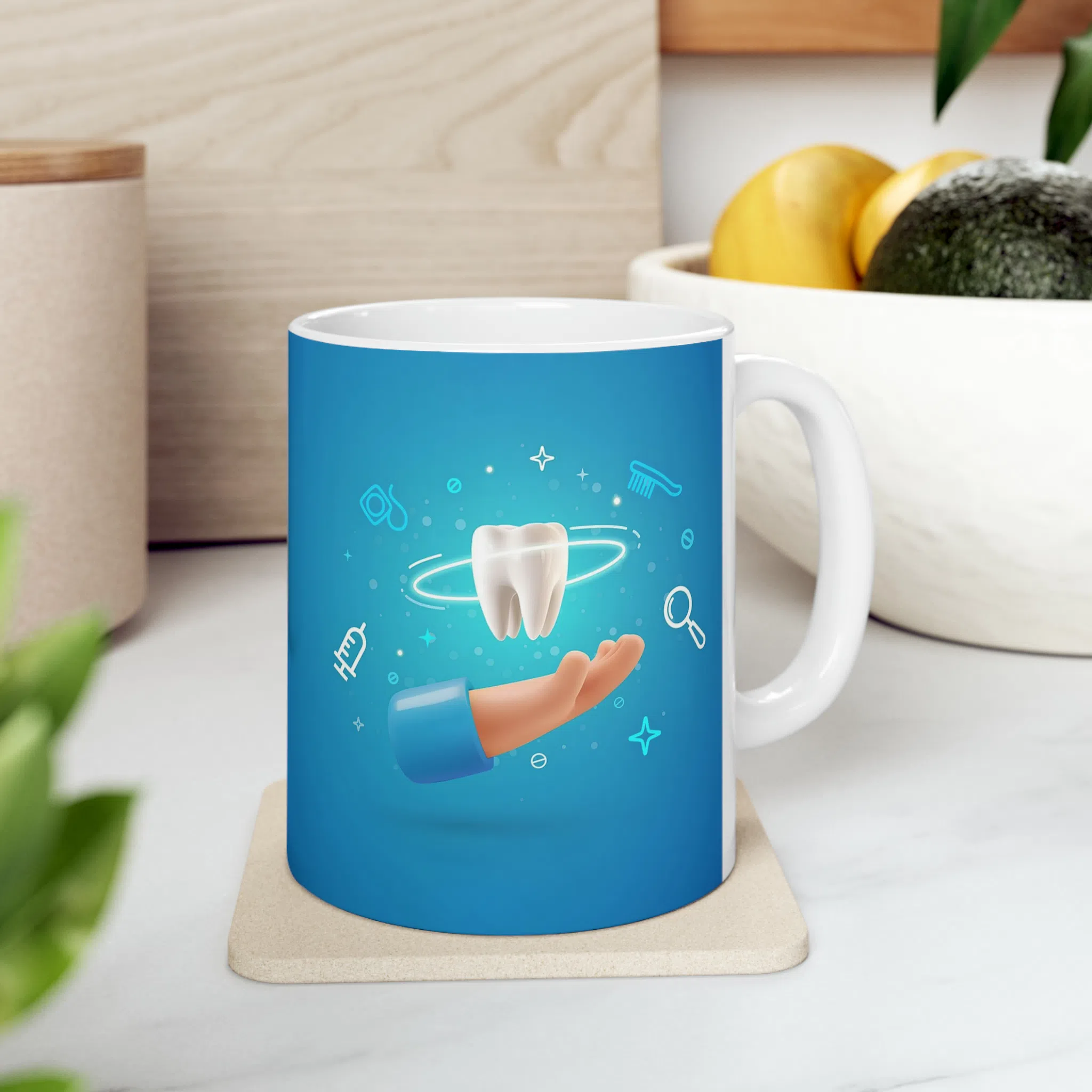 ماگ طرح روز دندان پزشک مدل NM3120 — تصویر 3
