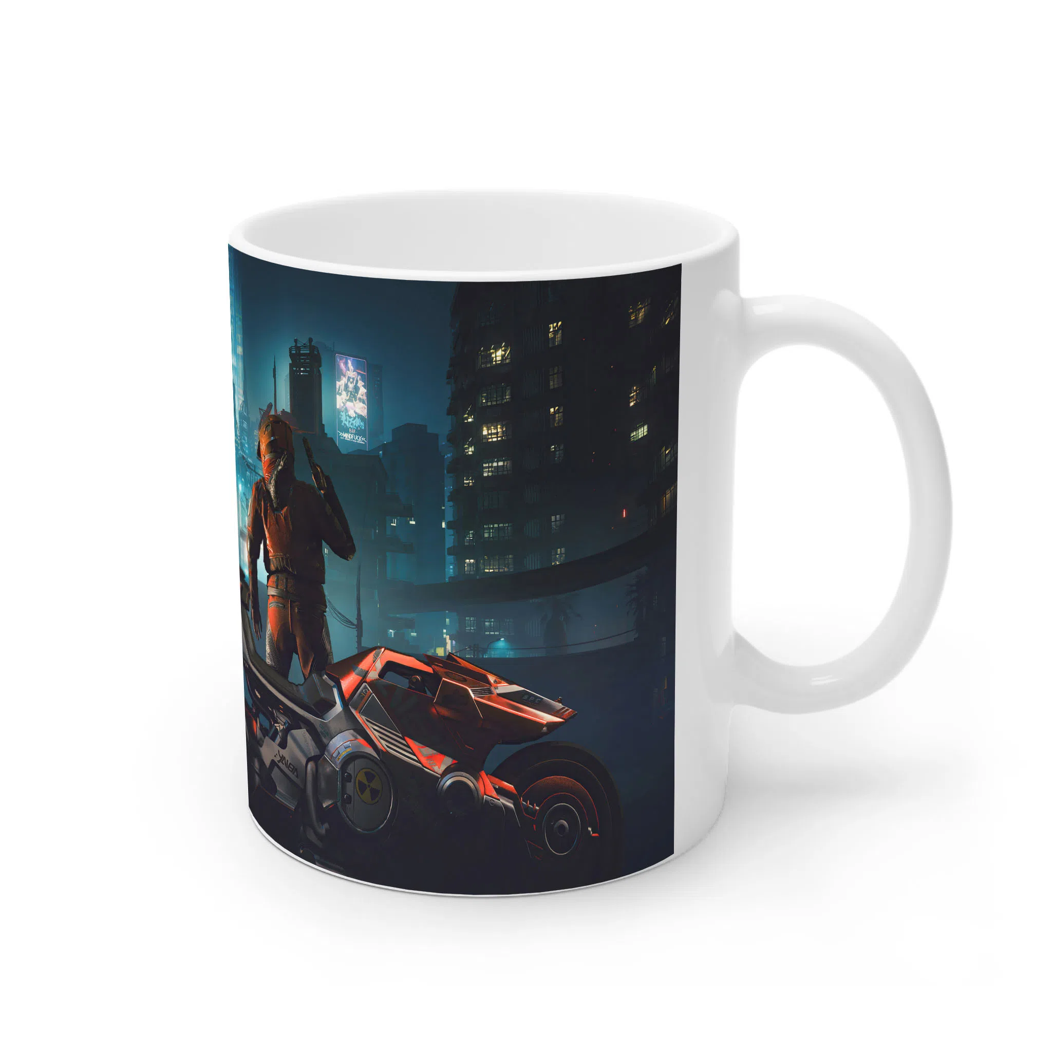 ماگ لیمینات طرح بازی سایبرپانک Cyberpunk 2077 Game کد NM6736 — تصویر 3