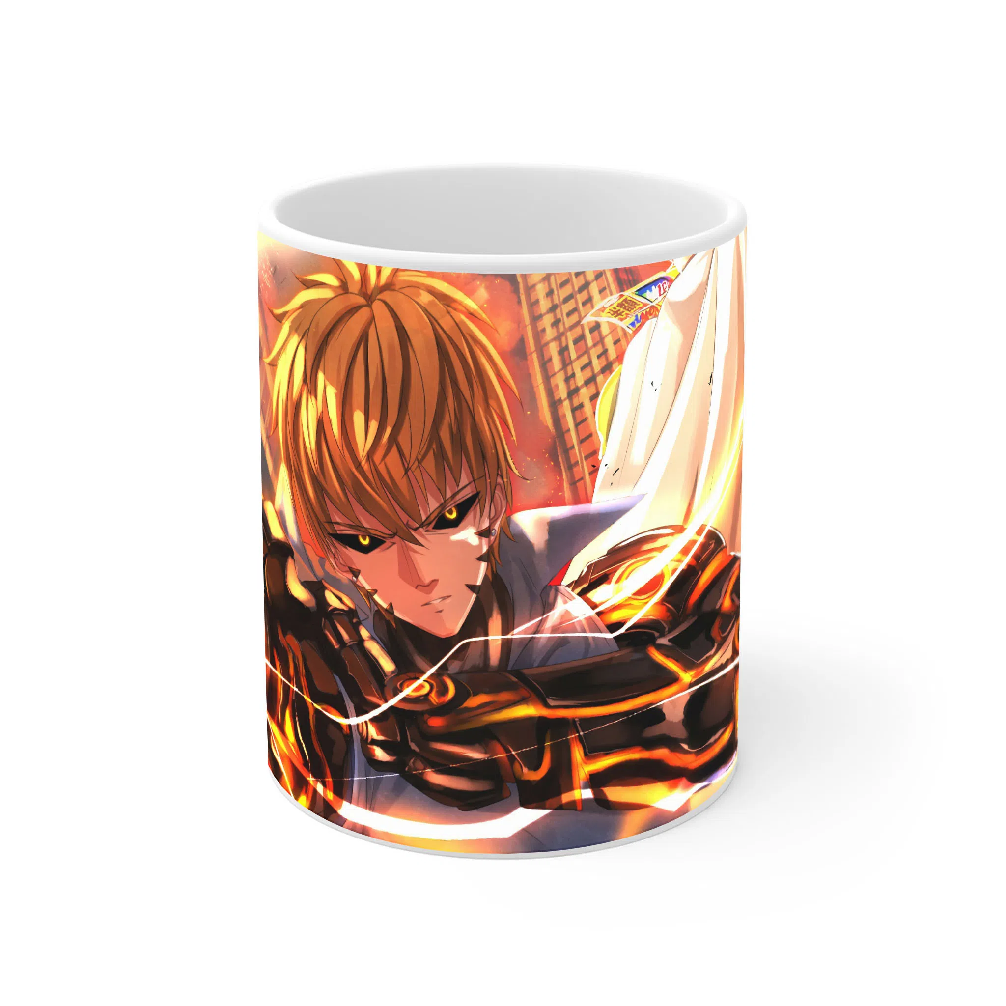 ماگ لیمینات طرح انیمه مرد تک مشتی - One Punch Man کد NM3436