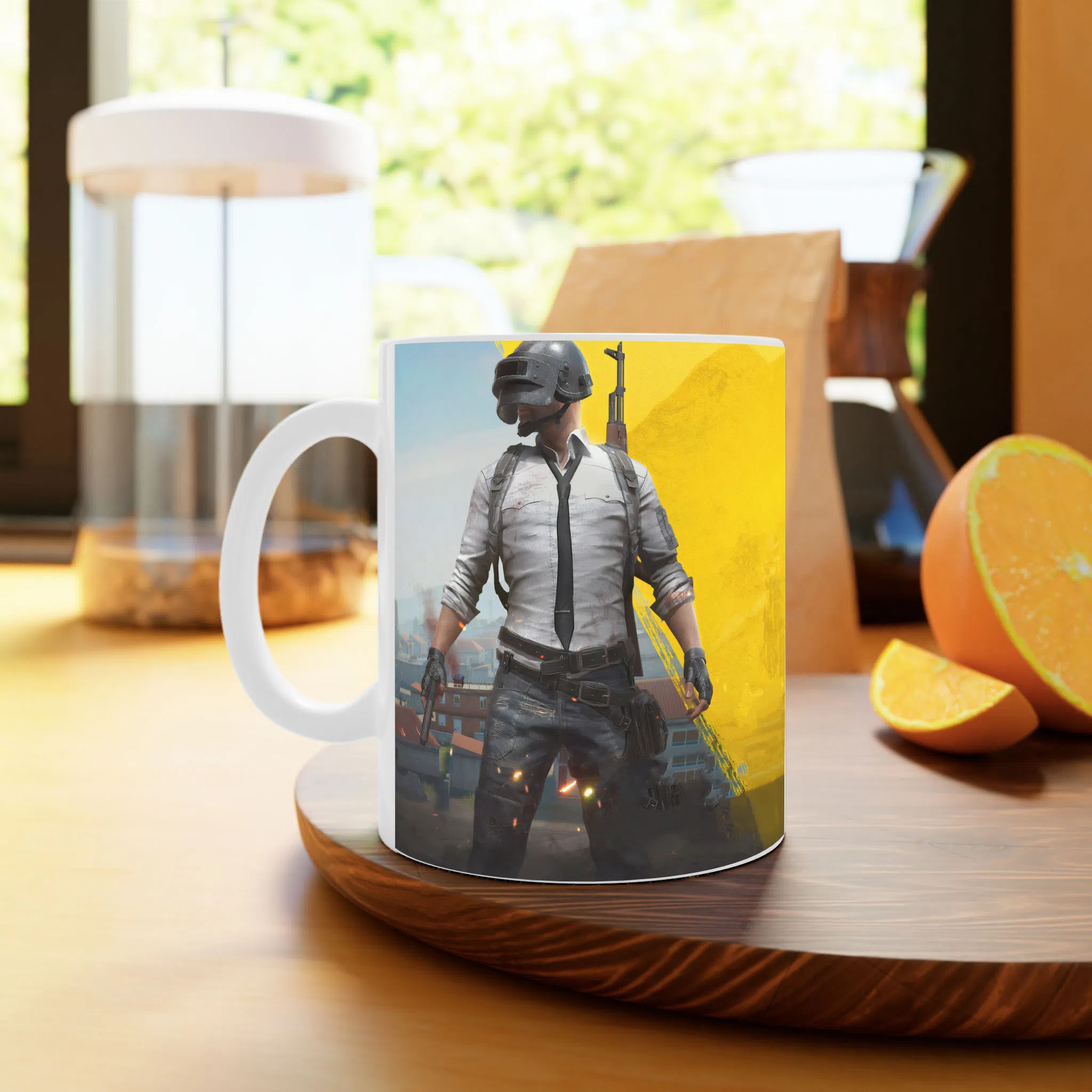 ماگ لیمینات طرح بازی پابجی PUBG Game کد NM8950 — تصویر 3