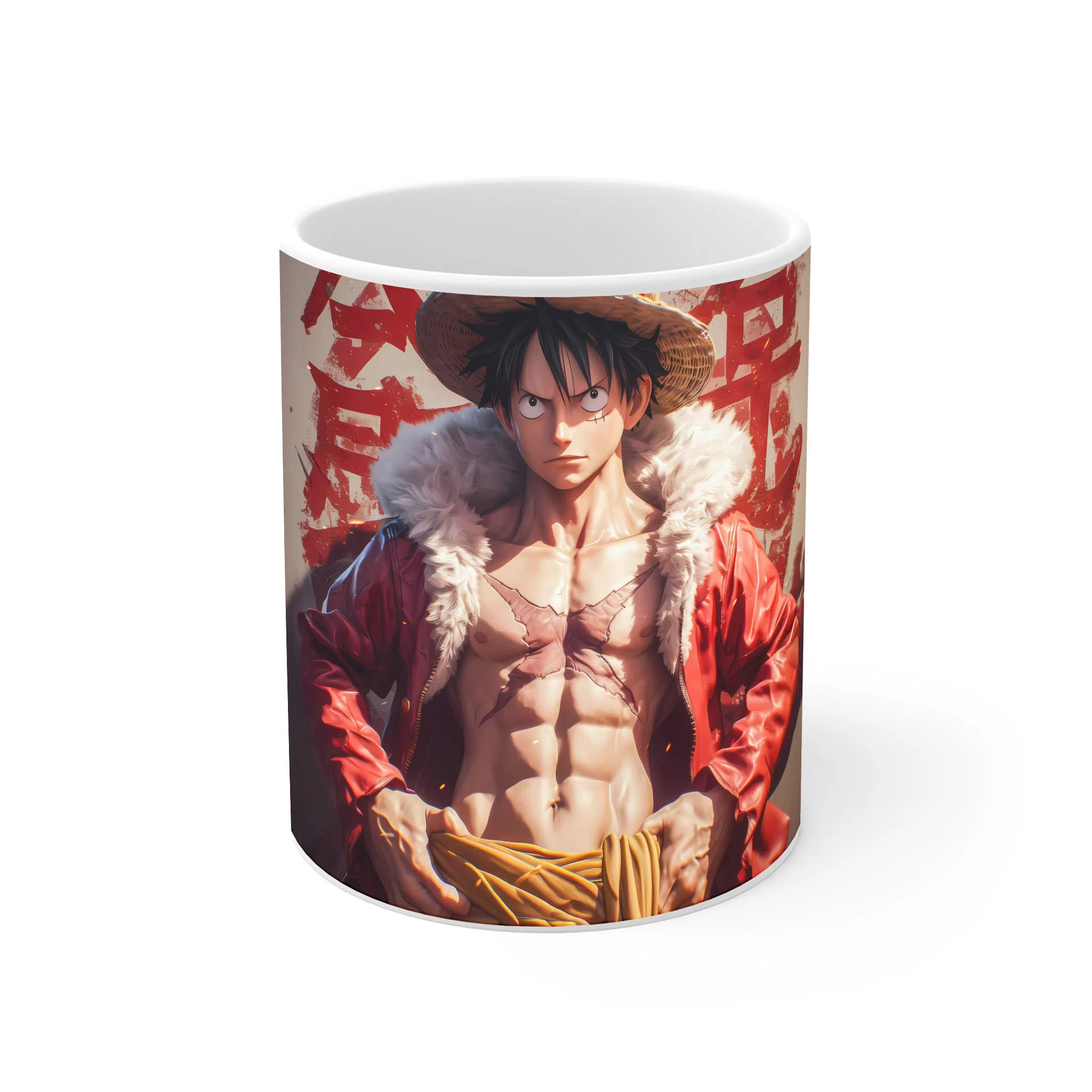 ماگ لیمینات طرح انیمه وان پیس لوفی - One Peace Monkey D Luffy کد NM3383