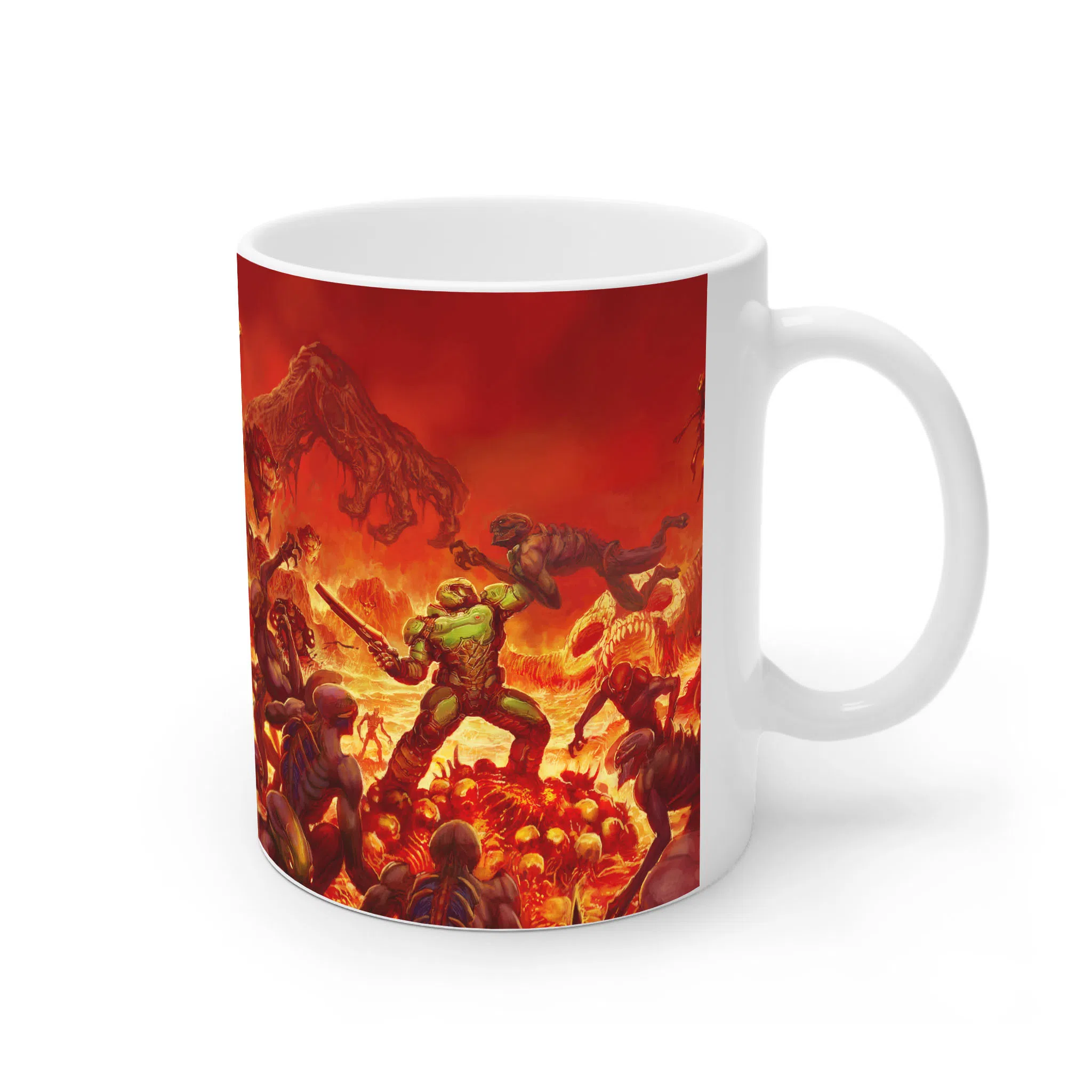 ماگ لیمینات طرح بازی دوم DOOM Game کد NM7045 — تصویر 4