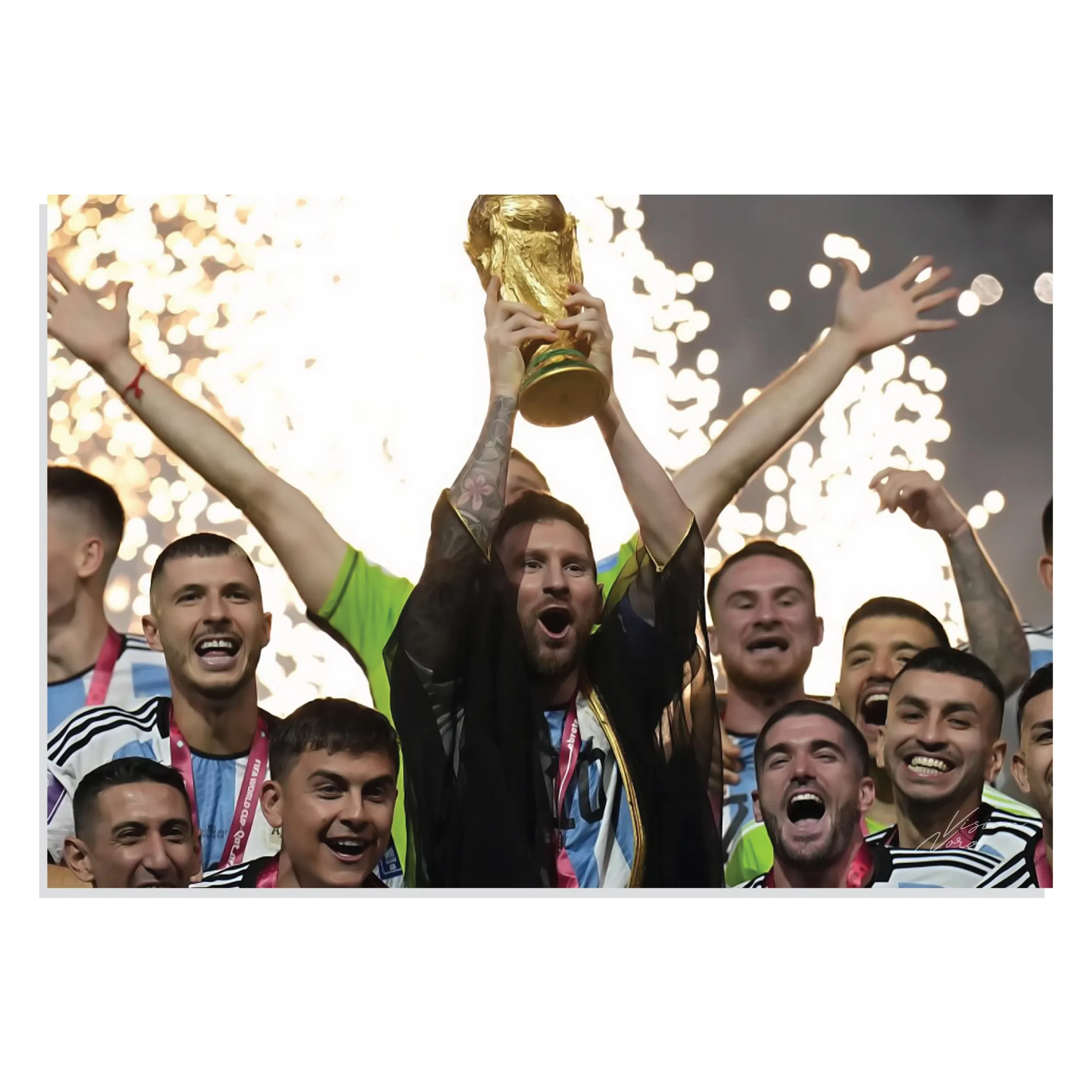پوسترطرح جام جهانی 2022 Lionel Messi مدل NV0107