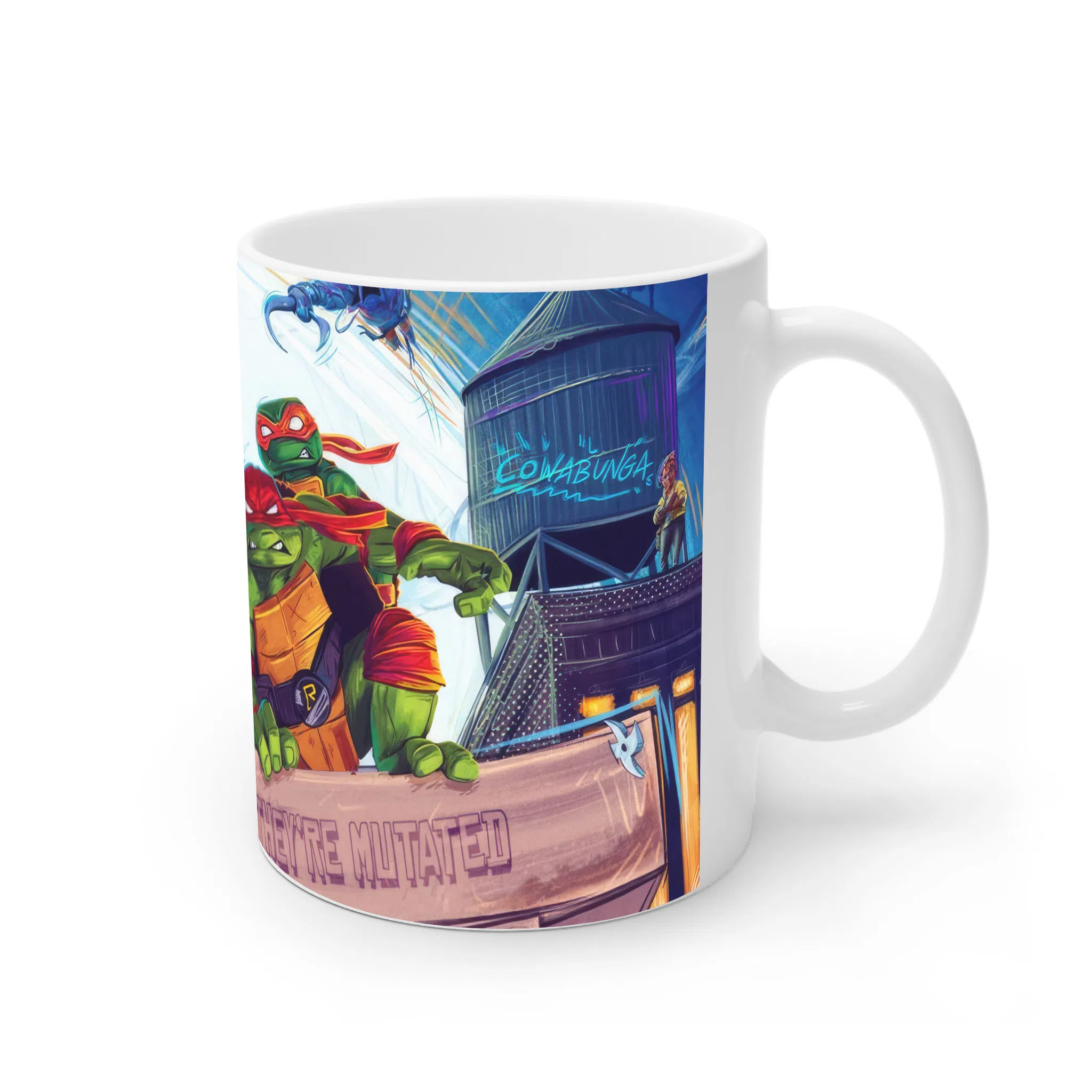 ماگ لیمینات طرح فیلم لاکپشت های نینجا Ninja Turtles کد NM12045 — تصویر 2