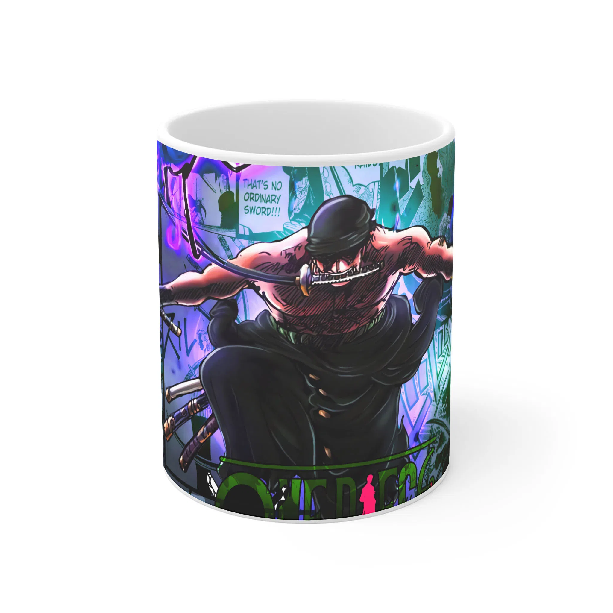 ماگ لیمینات طرح انیمه وان پیس زورو - One Peace Roronoa Zoro کد NM3412