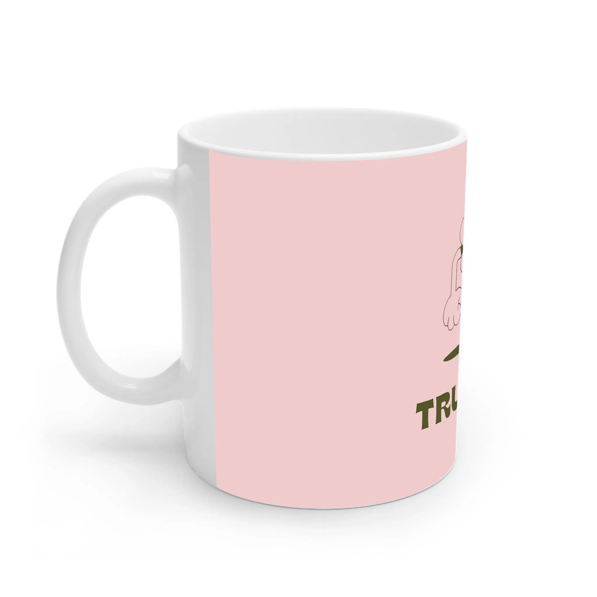 ماگ لیمینات طرح عشق واقعی کد NM14585 — تصویر 2