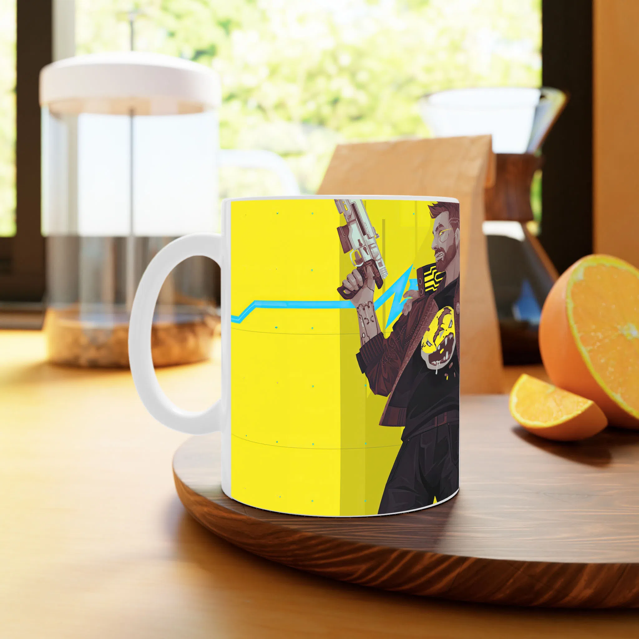 ماگ لیمینات طرح بازی سایبرپانک Cyberpunk 2077 Game کد NM6600 — تصویر 3