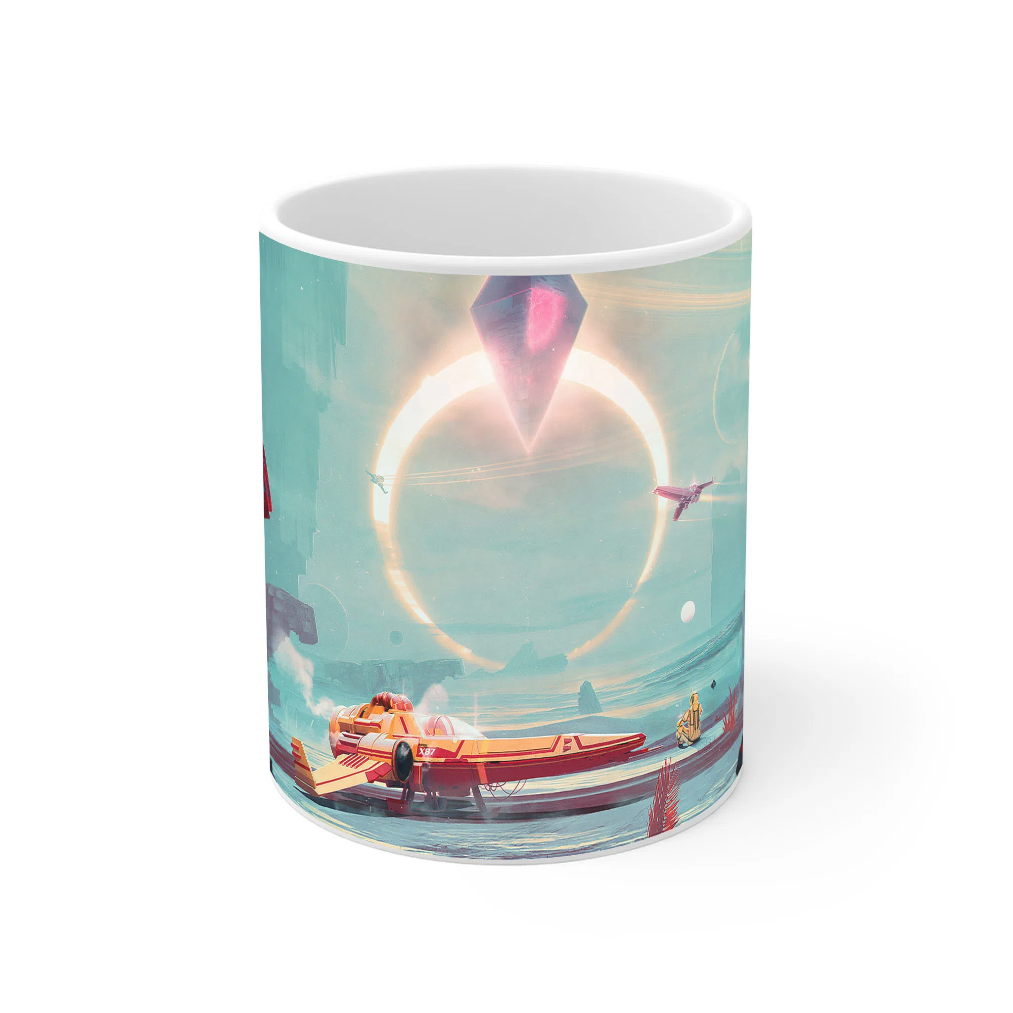 ماگ لیمینات طرح بازی No Mans Sky Game کد NM8719