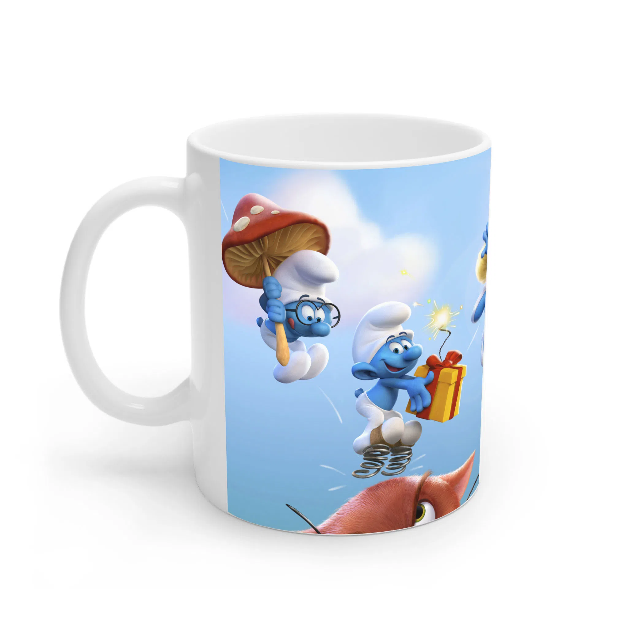 ماگ لیمینات طرح فیلم اسمورف ها دهکده گمشده Smurfs The Lost Village کد NM12290 — تصویر 2
