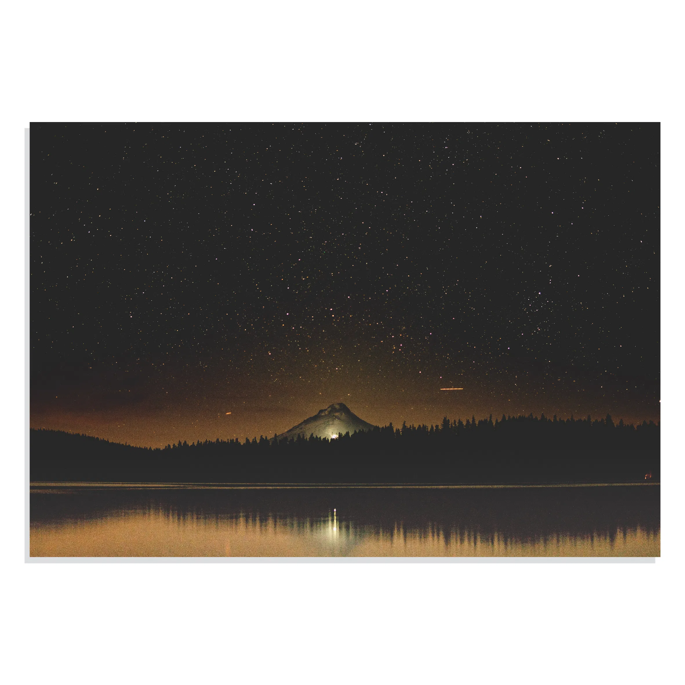 تابلو شاسی طرح شب پر ستاره در طبیعت Starry Night Sky in Nature مدل NV0864