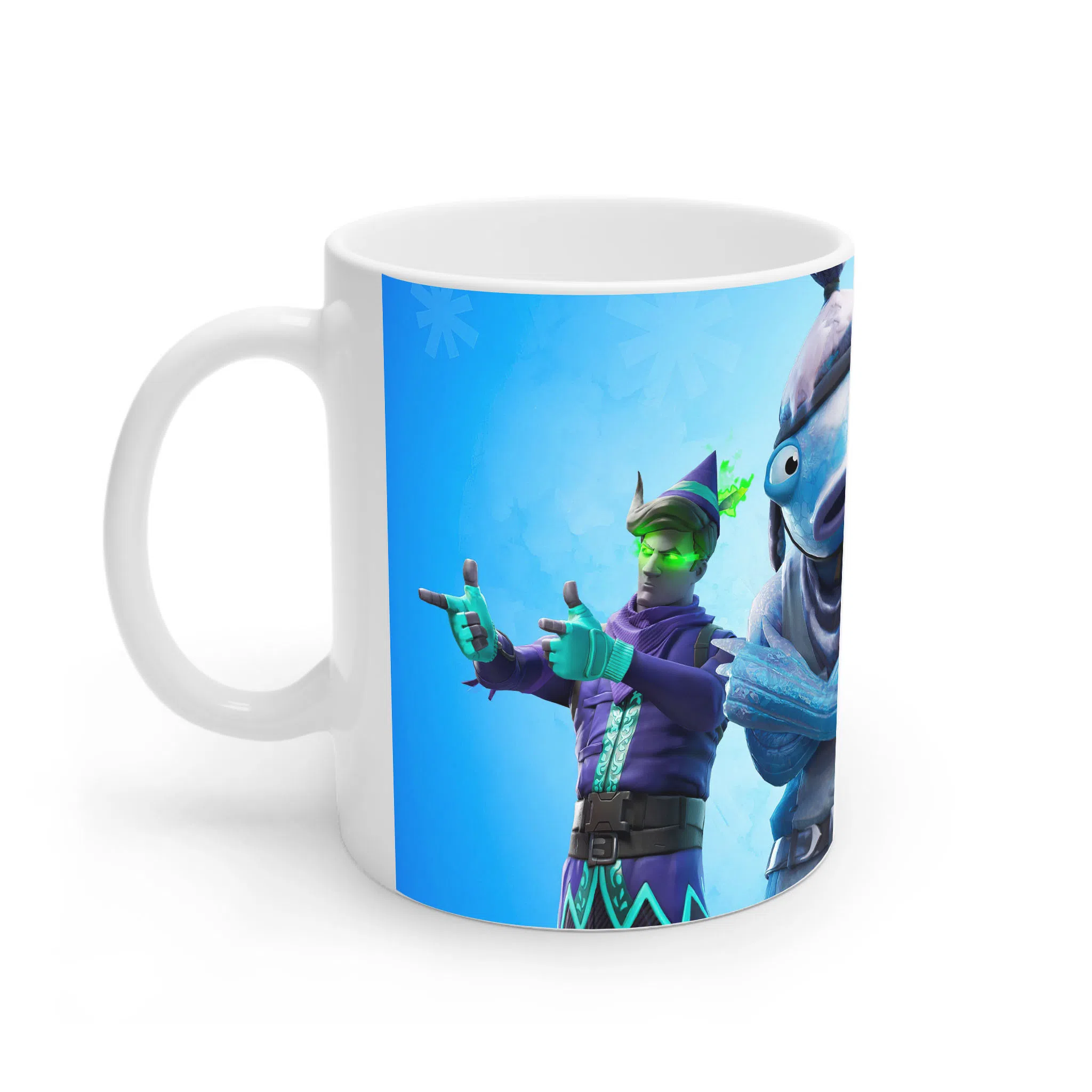 ماگ لیمینات طرح بازی فورتنایت Fortnite Game تم زمستانی و یخ‌زده Winter Frost کد NM7399 — تصویر 2