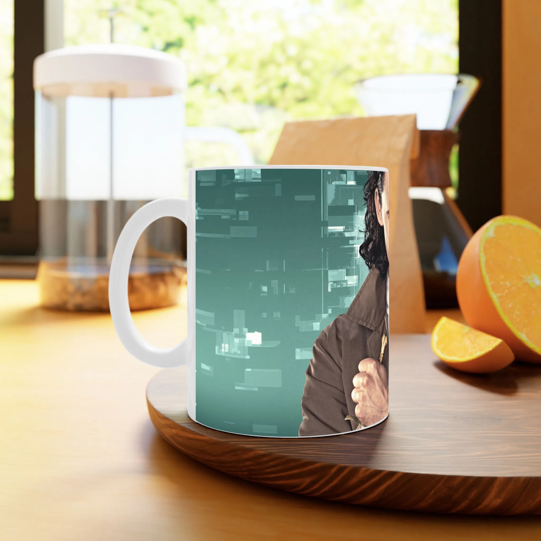 ماگ لیمینات طرح سریال لوکی Loki کد NM4537 — تصویر 3
