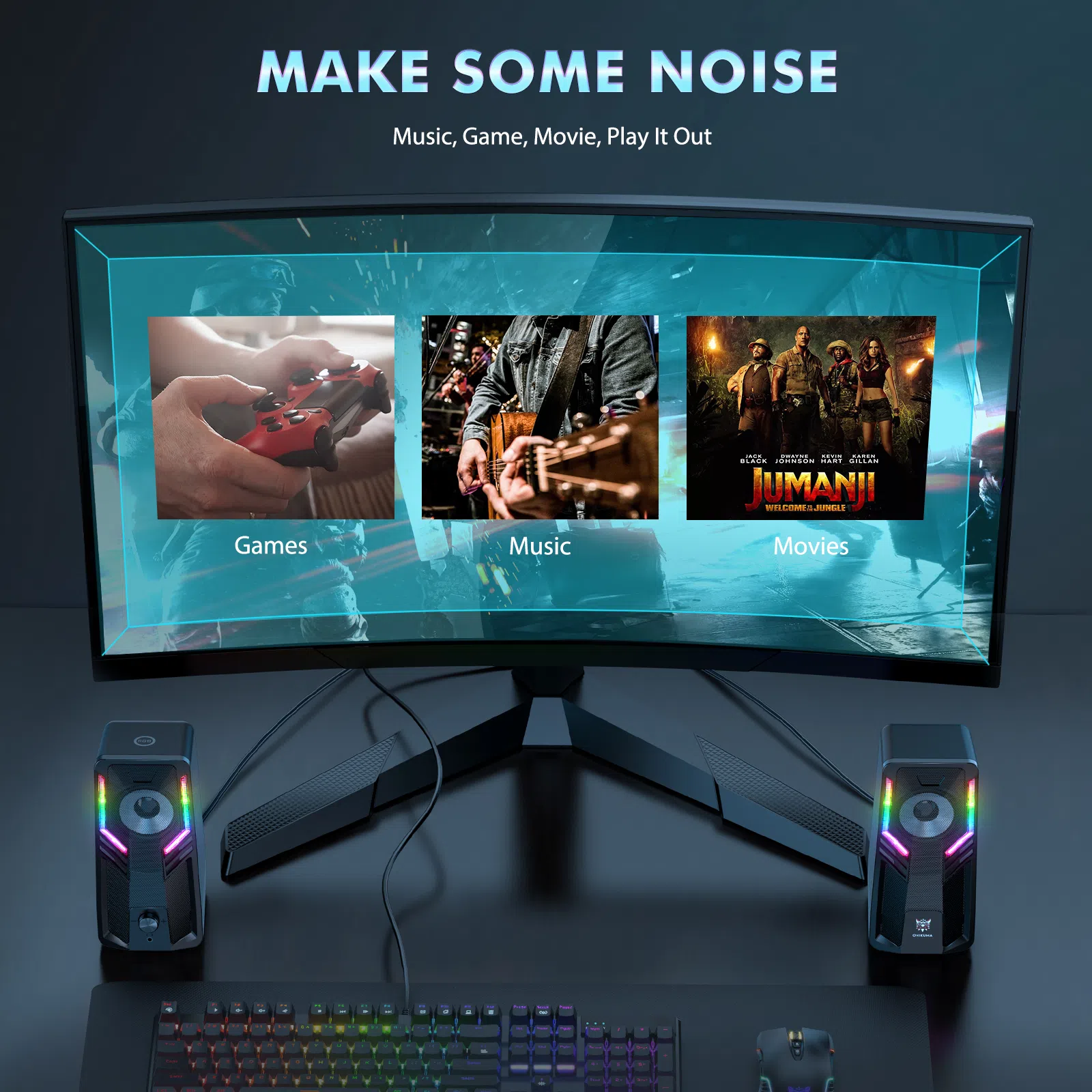 اسپیکر دسکتاپ اونیکوما مدل G6 — تصویر 8