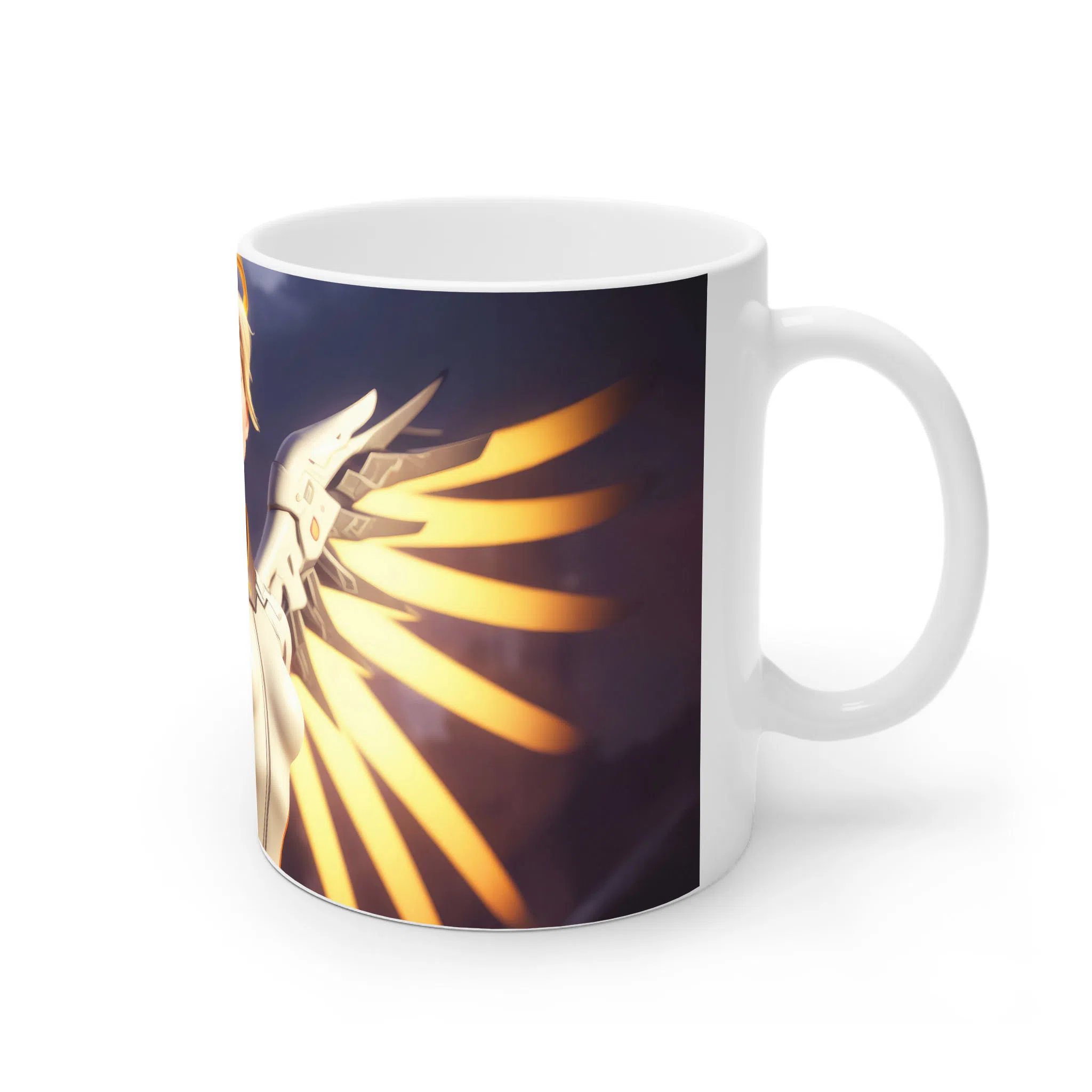 ماگ لیمینات طرح بازی Overwatch Game مرسی (Mercy) فرشته نجات کد NM8771 — تصویر 3