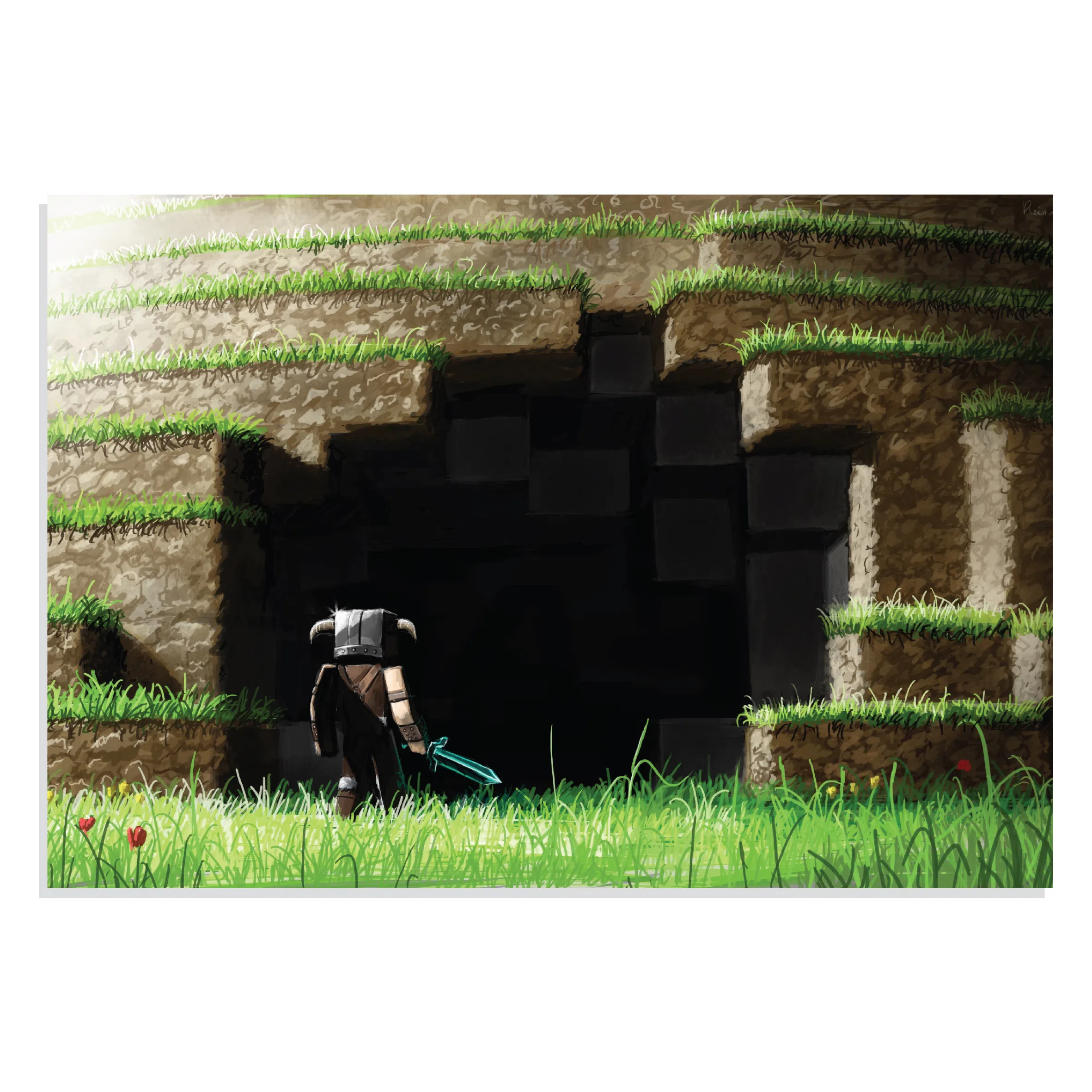 پوستر طرح بازی ماین کرفت MineCraft مدل NV0942