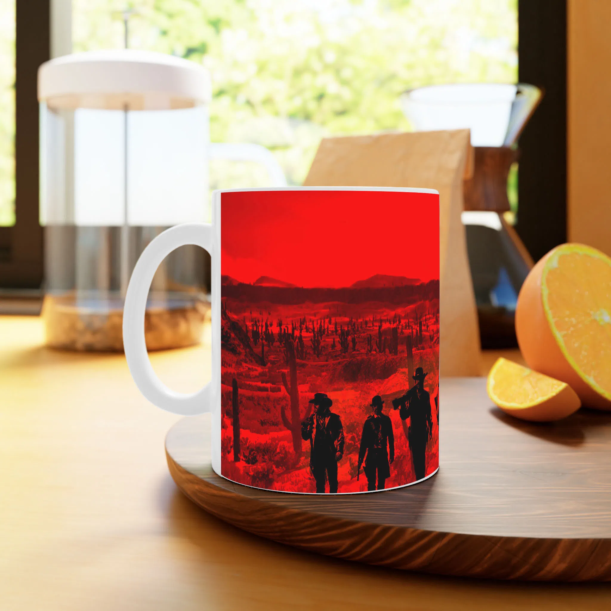 ماگ لیمینات طرح بازی Red Dead Redemption Game کد NM9264 — تصویر 3