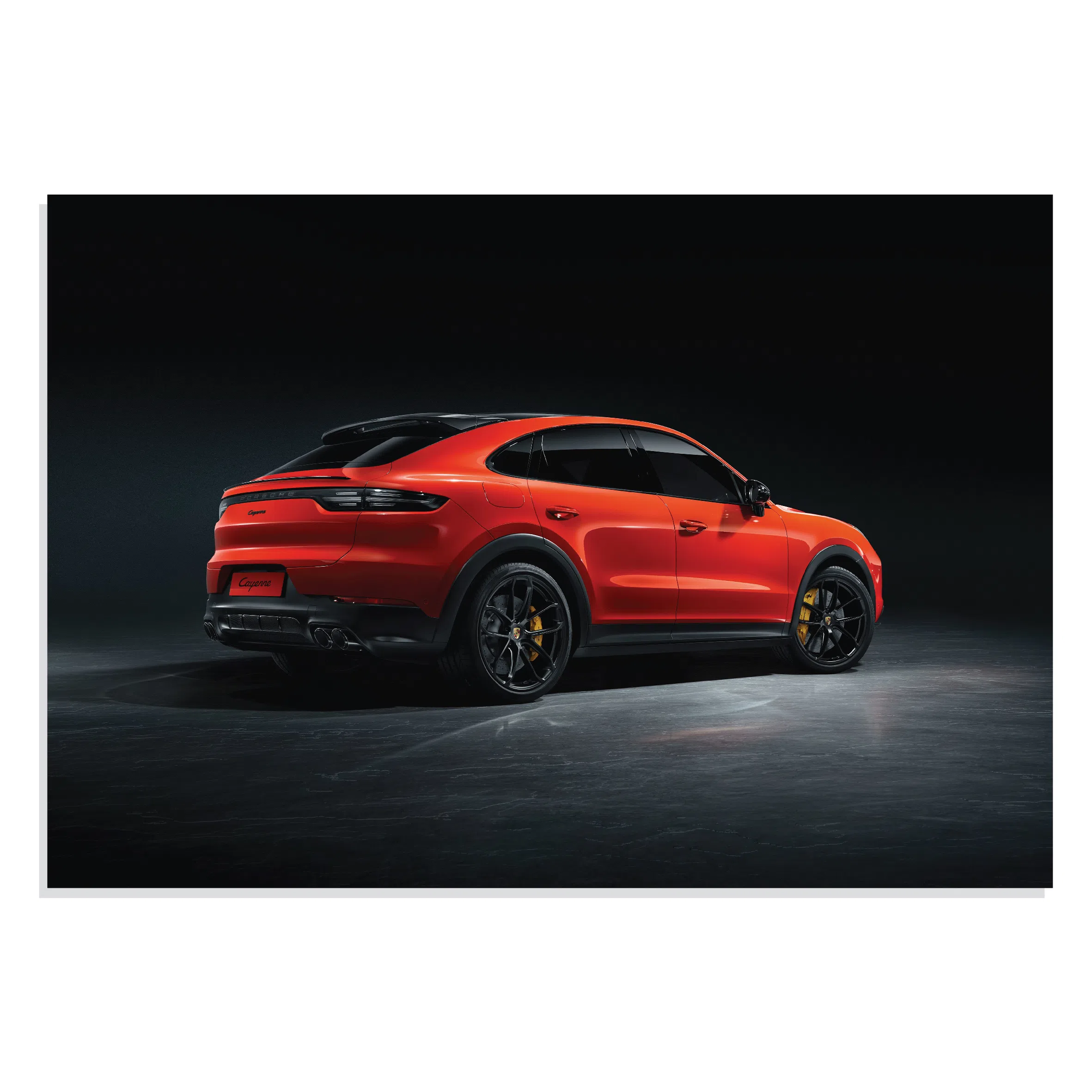 تابلو شاسی طرح ماشین پورشه کاین - Porsche Cayenne 2020 Coupe مدل NV0711