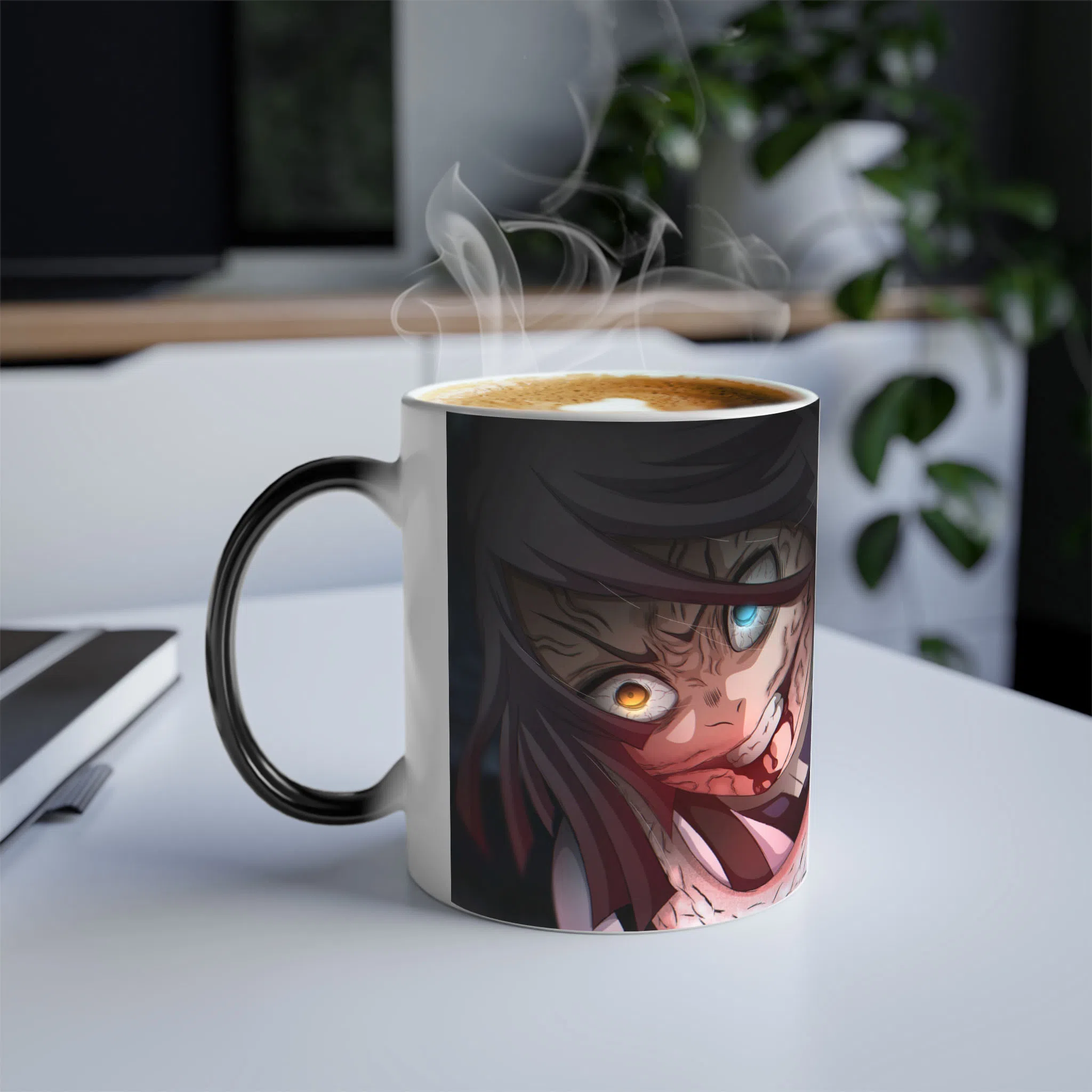 ماگ حرارتی لیمینات طرح انیمه شیطان کش هاشیرا مار Obanai Iguro Kimetsu no Yaiba Demon Slayer کد NM0657 — تصویر 3