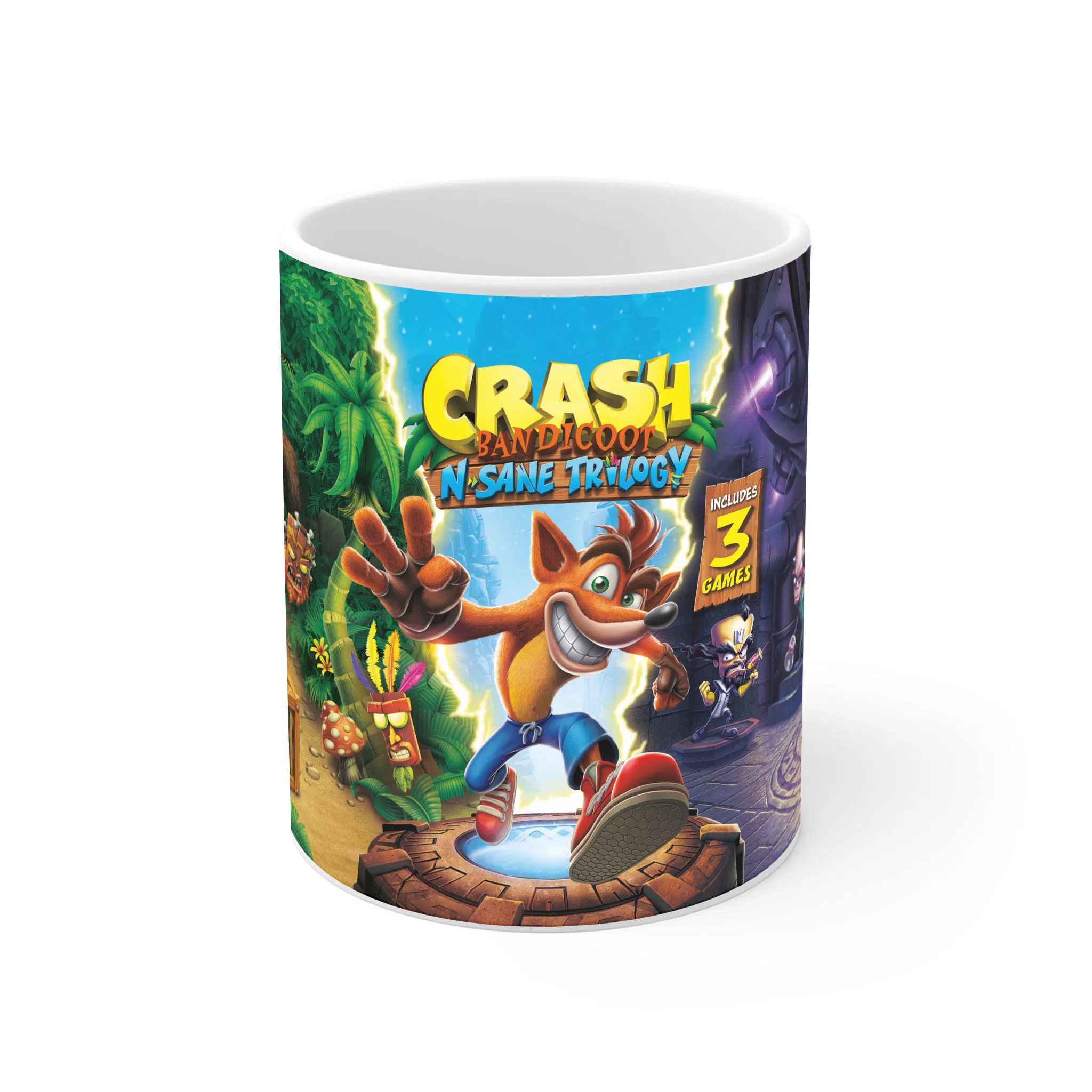 ماگ لیمینات طرح بازی کراش Crash Bandicoot Game کد NM6509 — تصویر 2