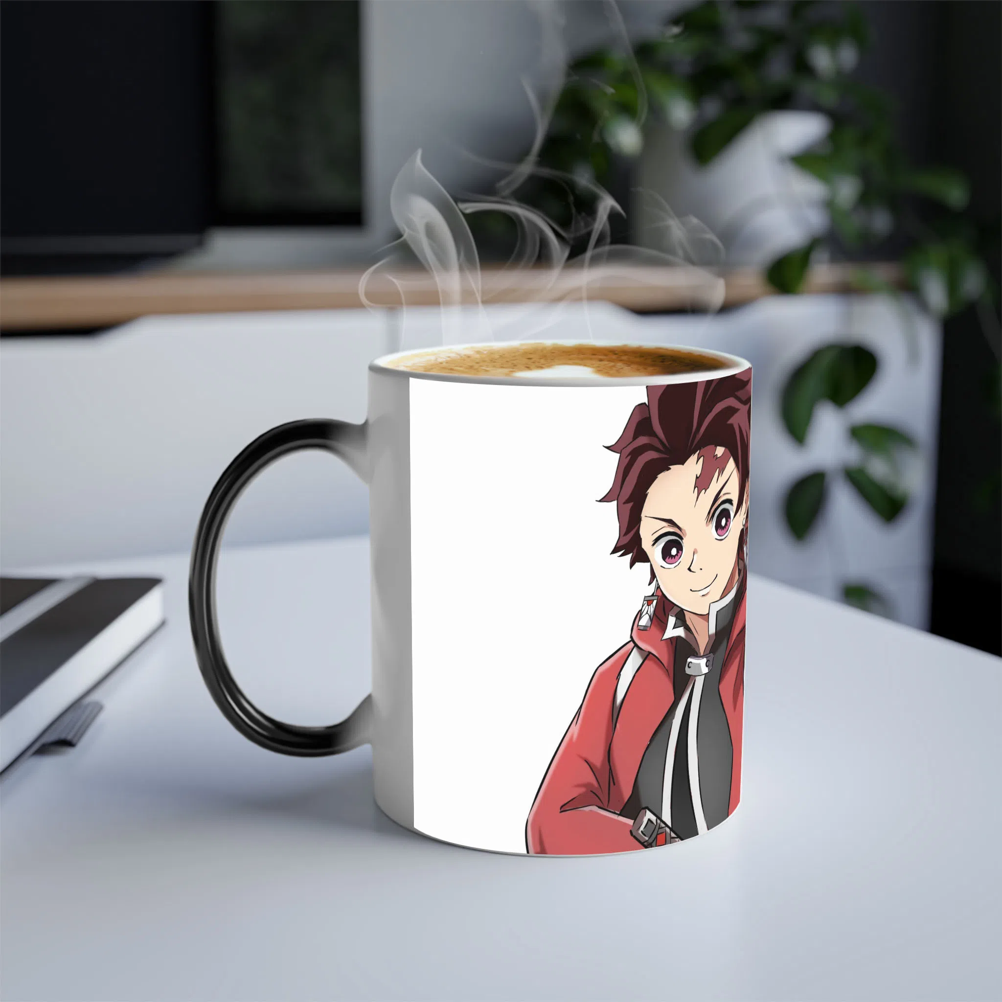 ماگ حرارتی لیمینات طرح انیمه شیطان کش تانجیرو - Tanjiro - Kimetsu no Yaiba - Demon Slayer کد NM0682 — تصویر 4