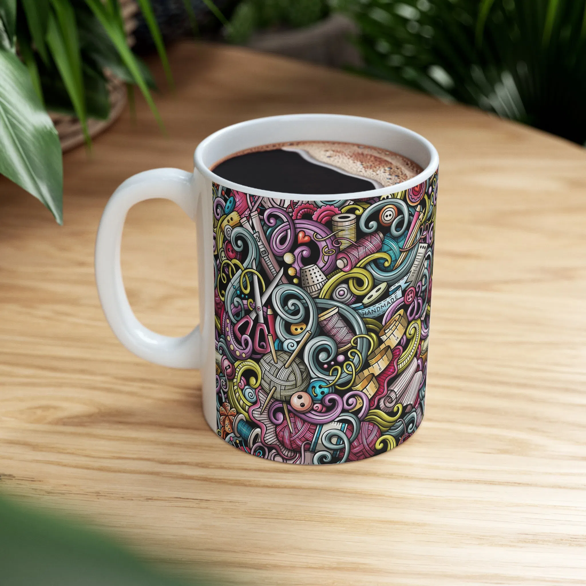 ماگ طرح نخ و خیاطی مدل NM3291 — تصویر 4